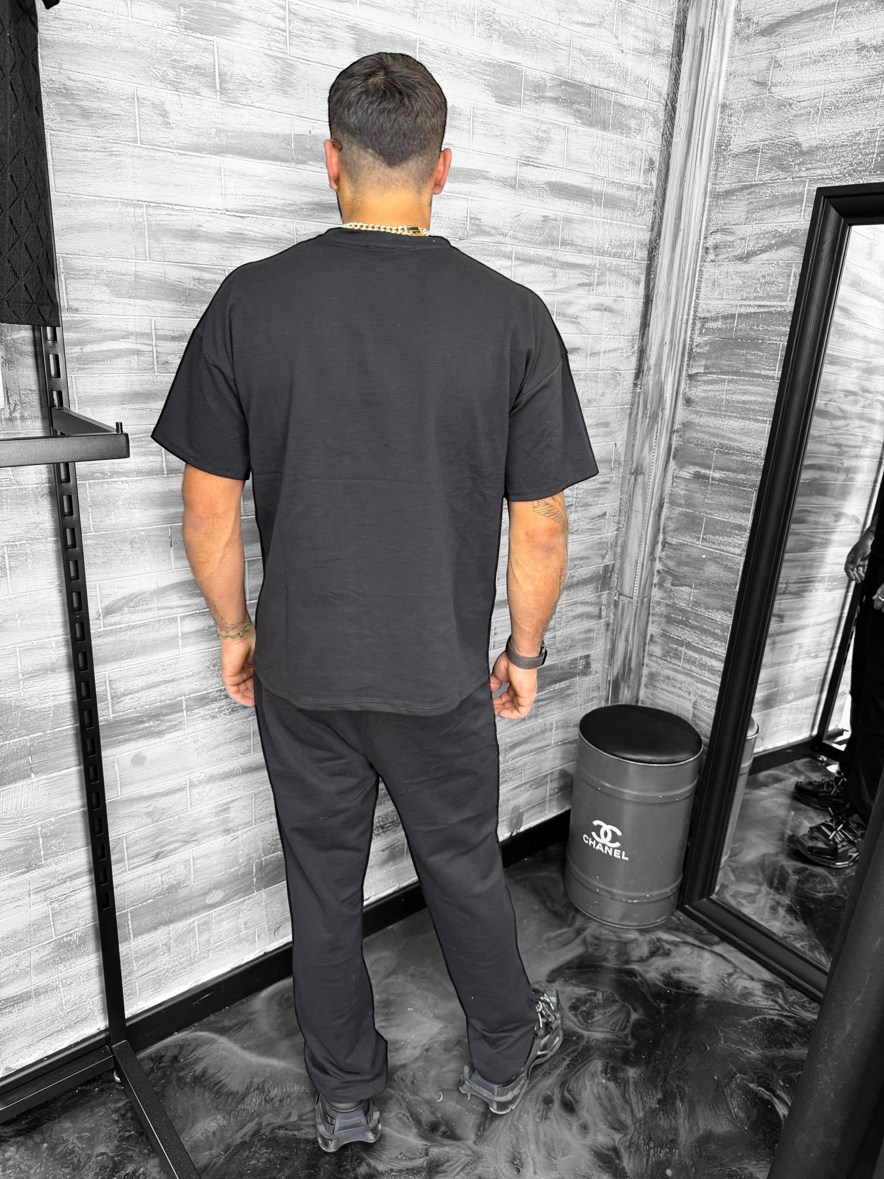 Ensemble Basic t-shirt pantalon noir