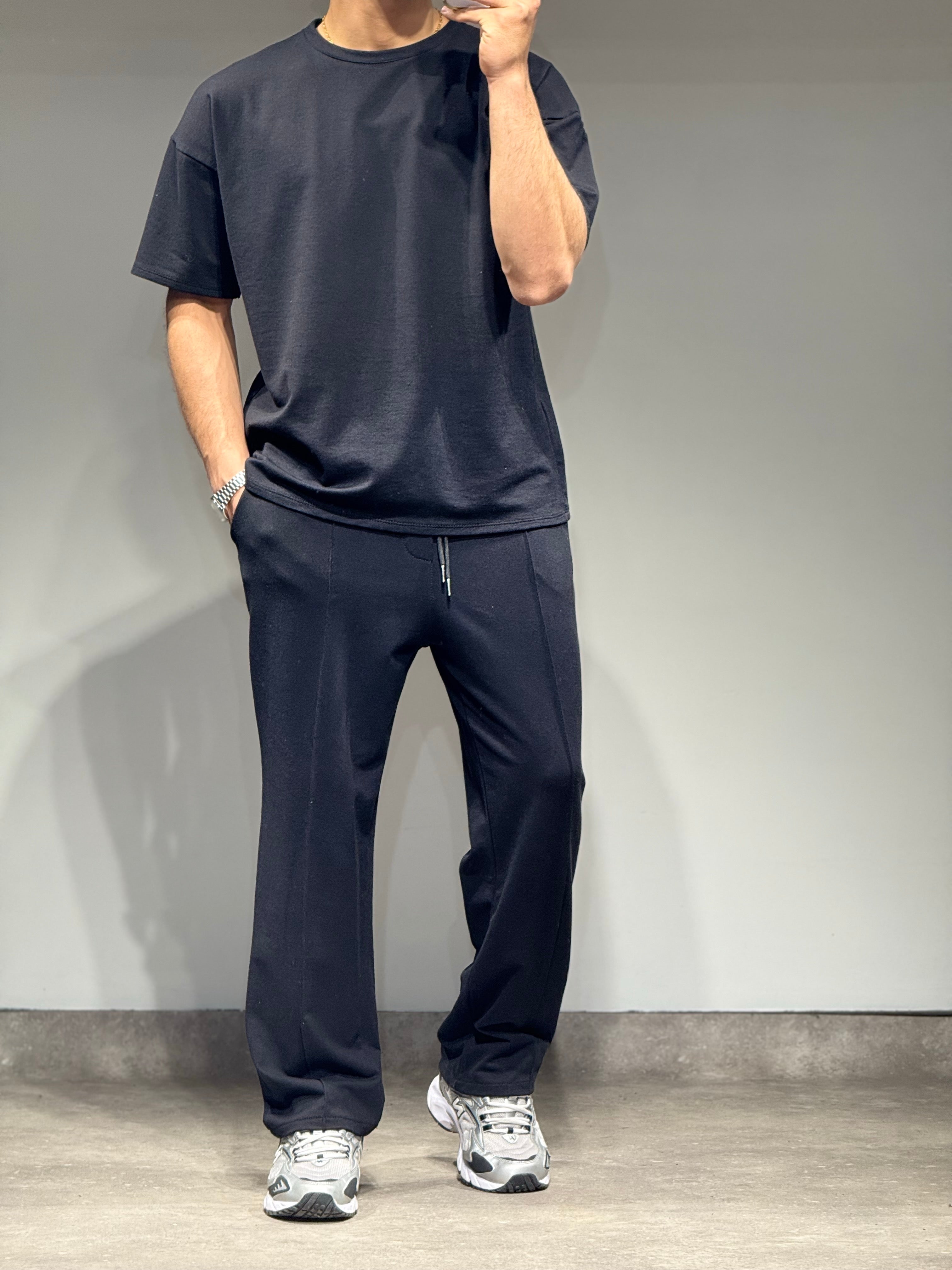 Ensemble Basic t-shirt pantalon noir