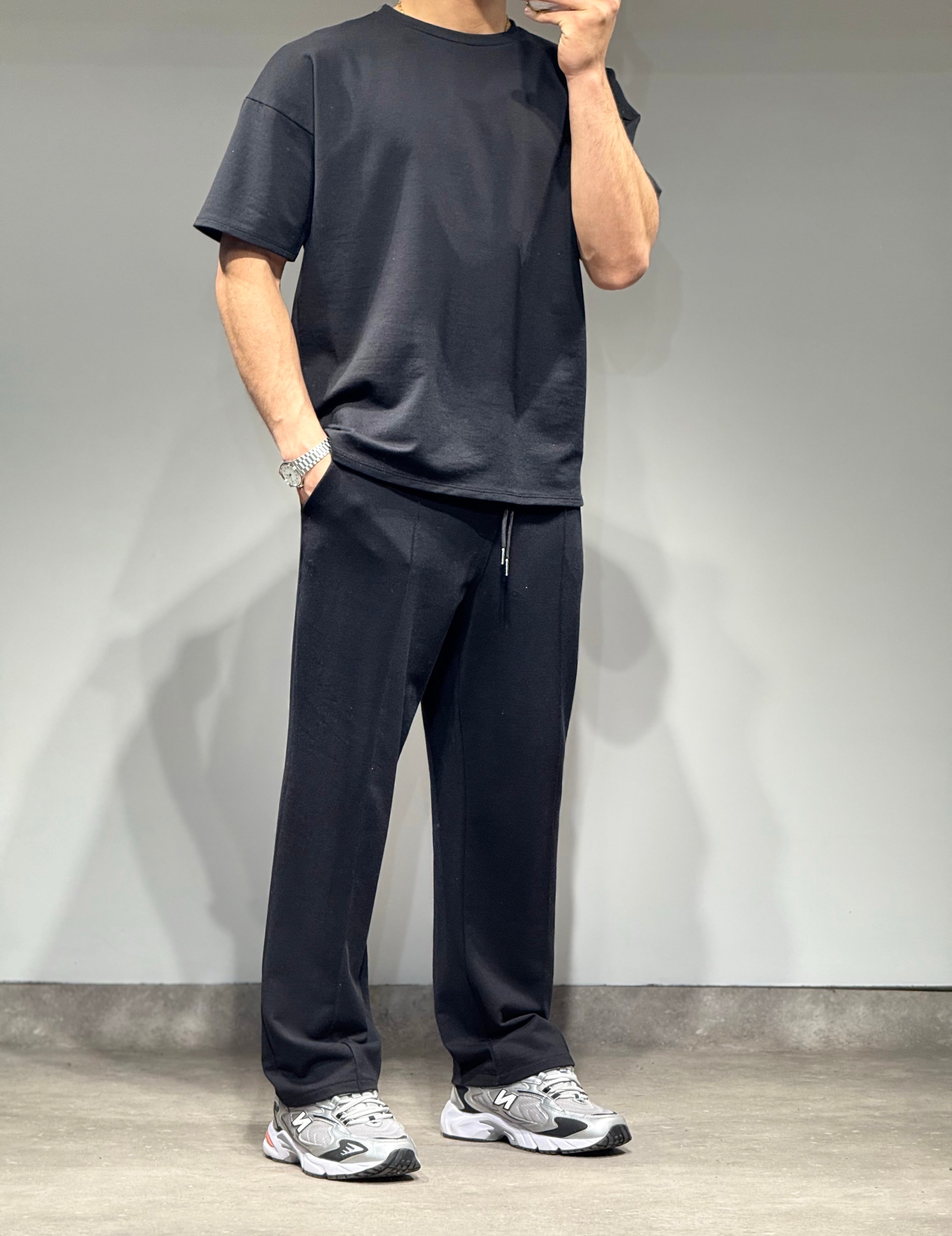 Ensemble Basic t-shirt pantalon noir