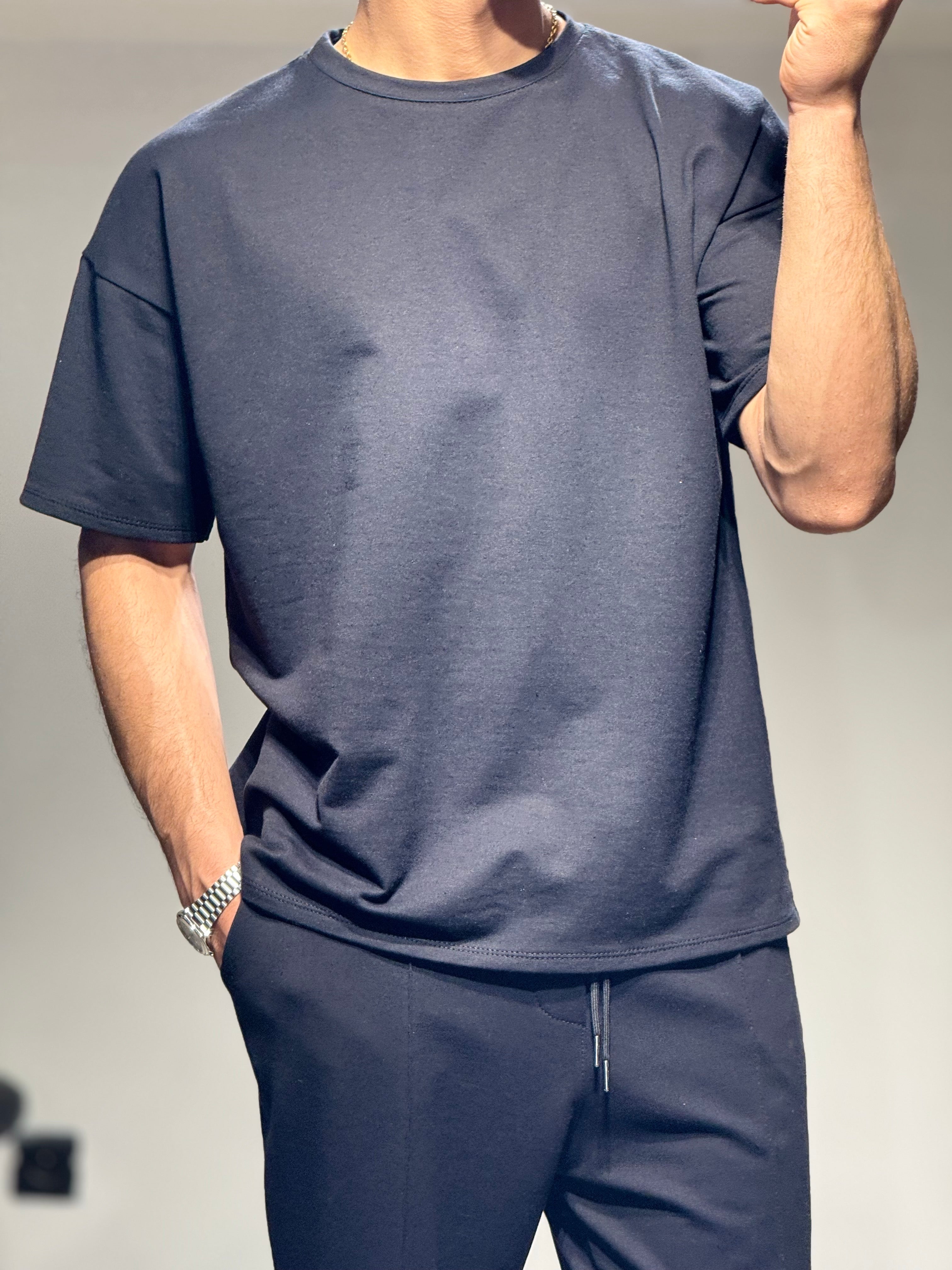 Ensemble Basic t-shirt pantalon noir