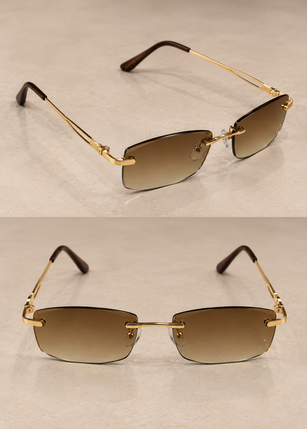 Lunette ninho diamant marron