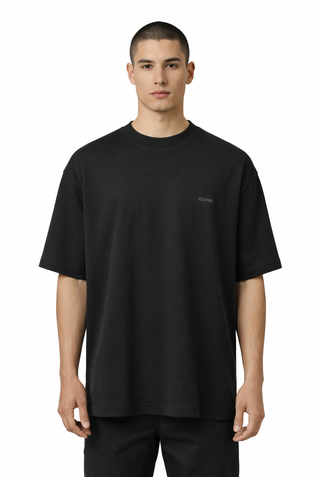 T-shirt oversize RESPIRE noir