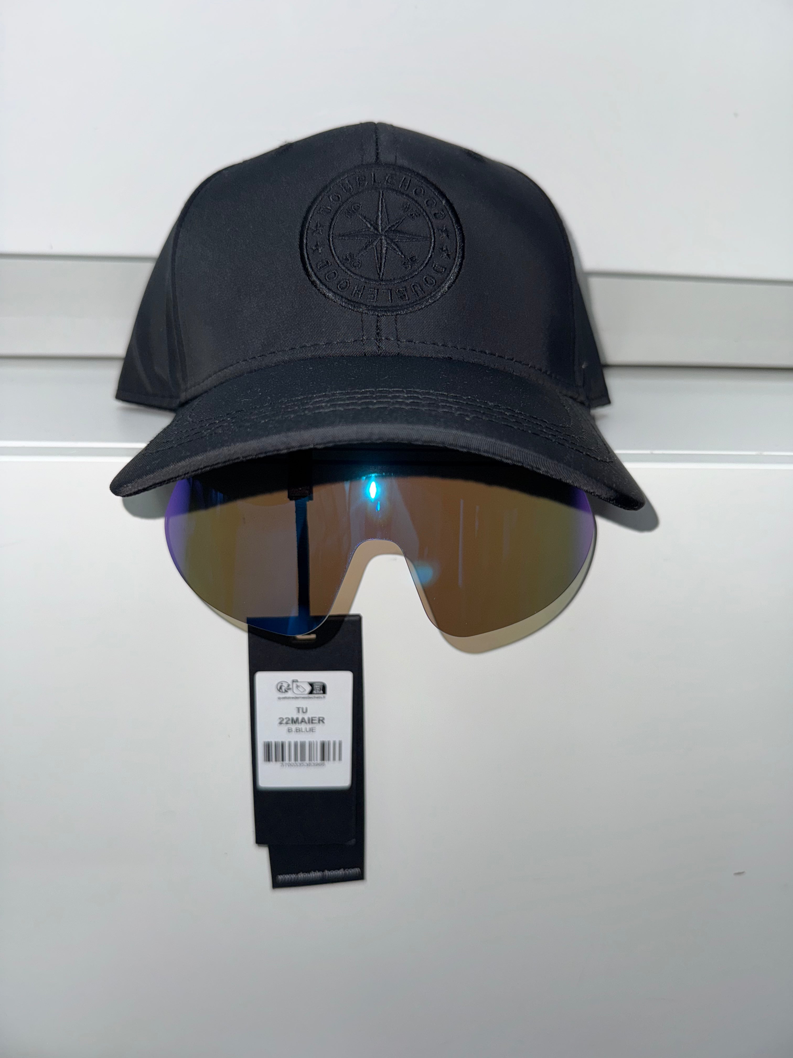 Doublehood - Casquette lunettes noir bleu