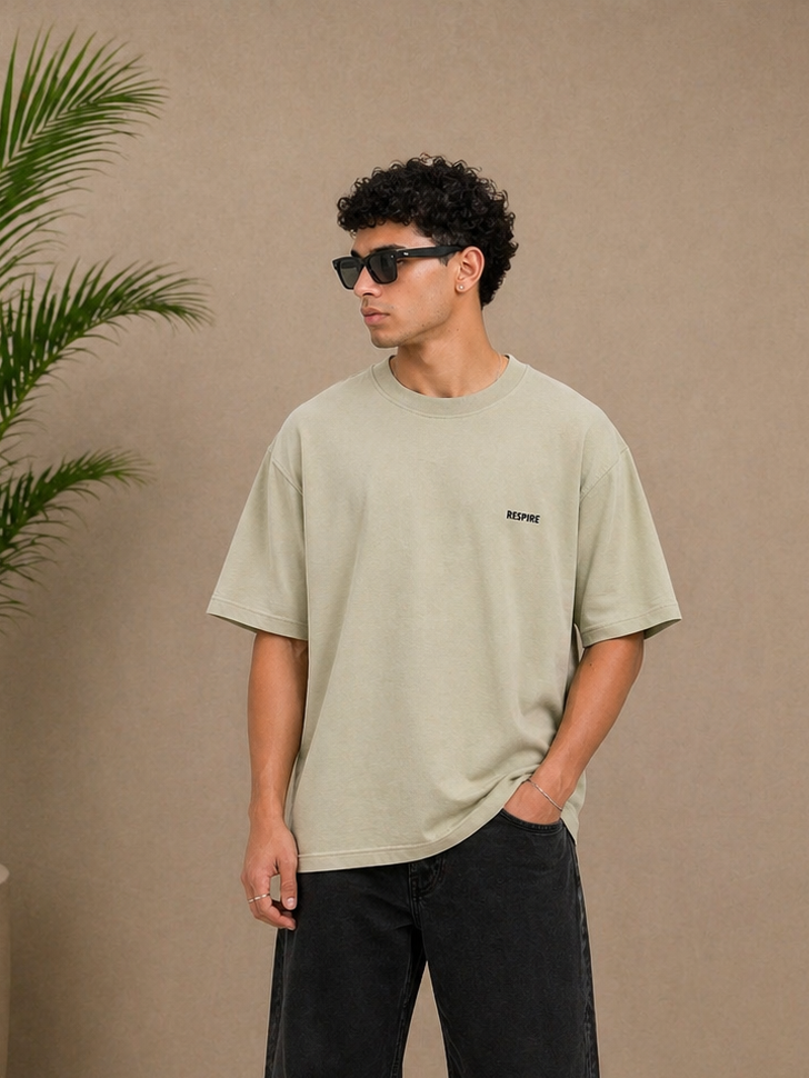 T-shirt oversize RESPIRE kaki