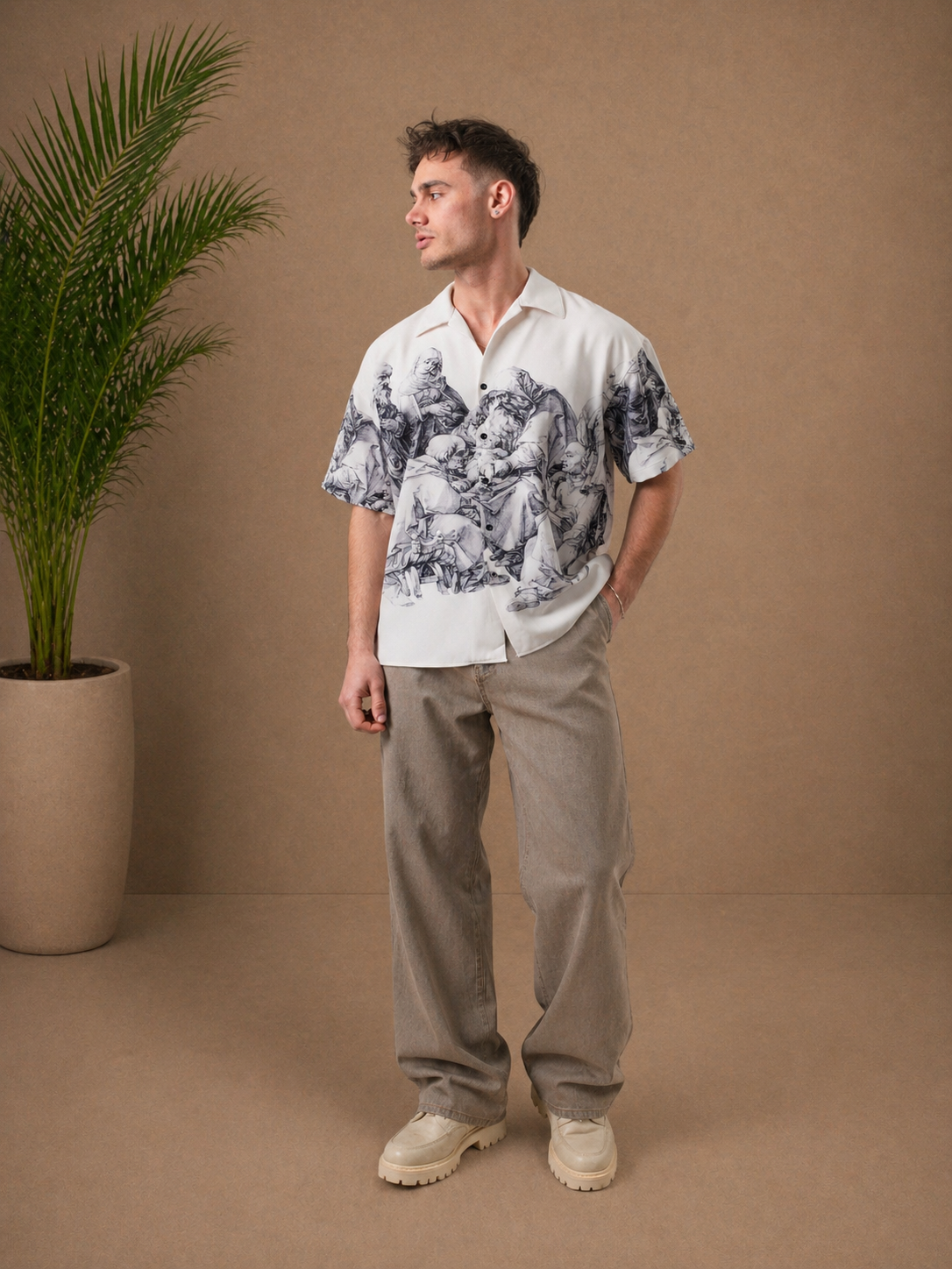 Chemise oversize Freedom blanche