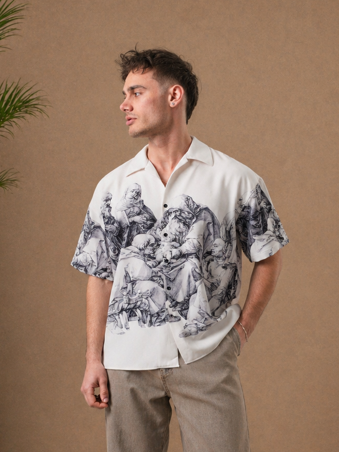 Chemise oversize Freedom blanche