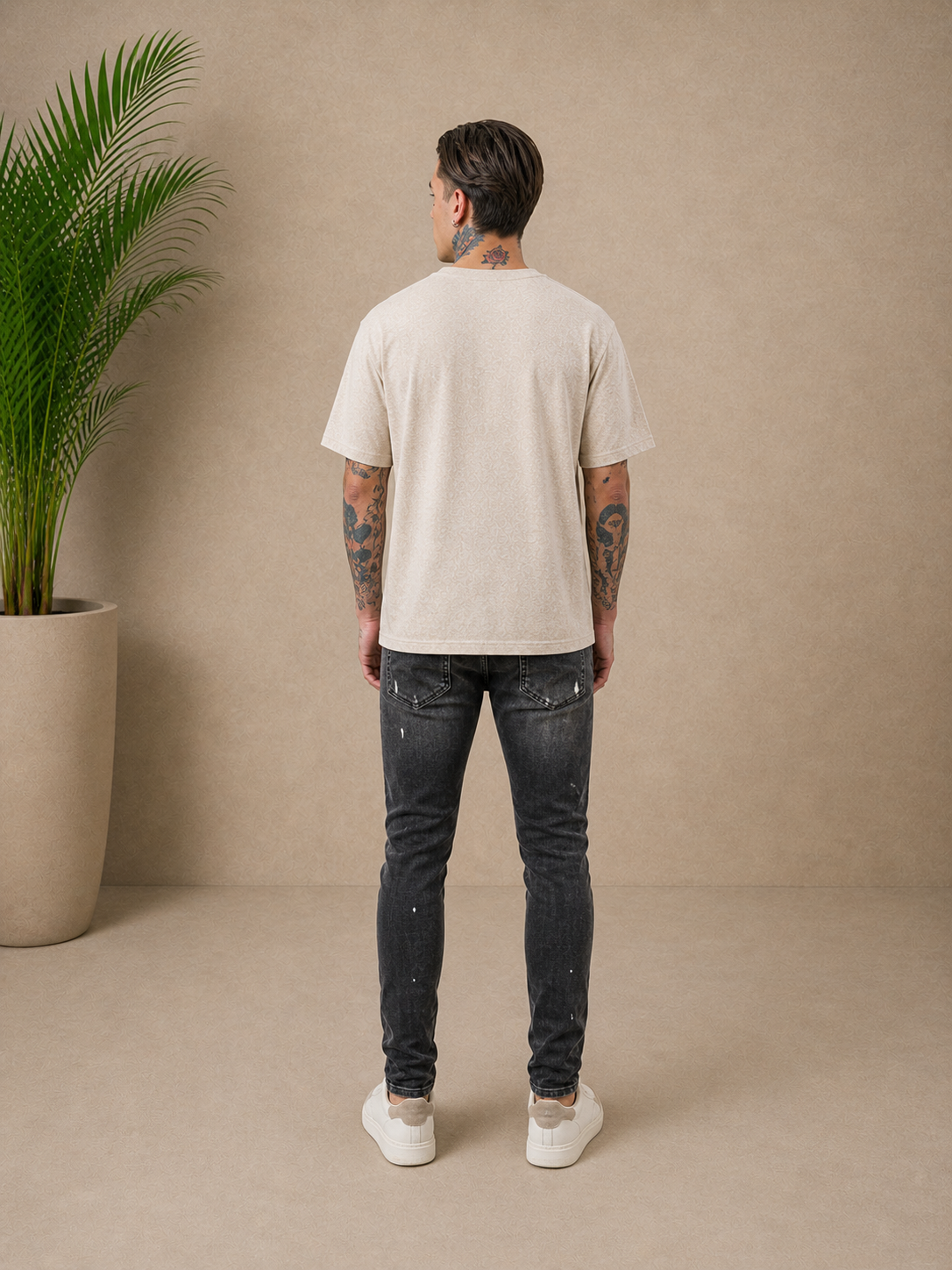 Jean Slim gris délavé