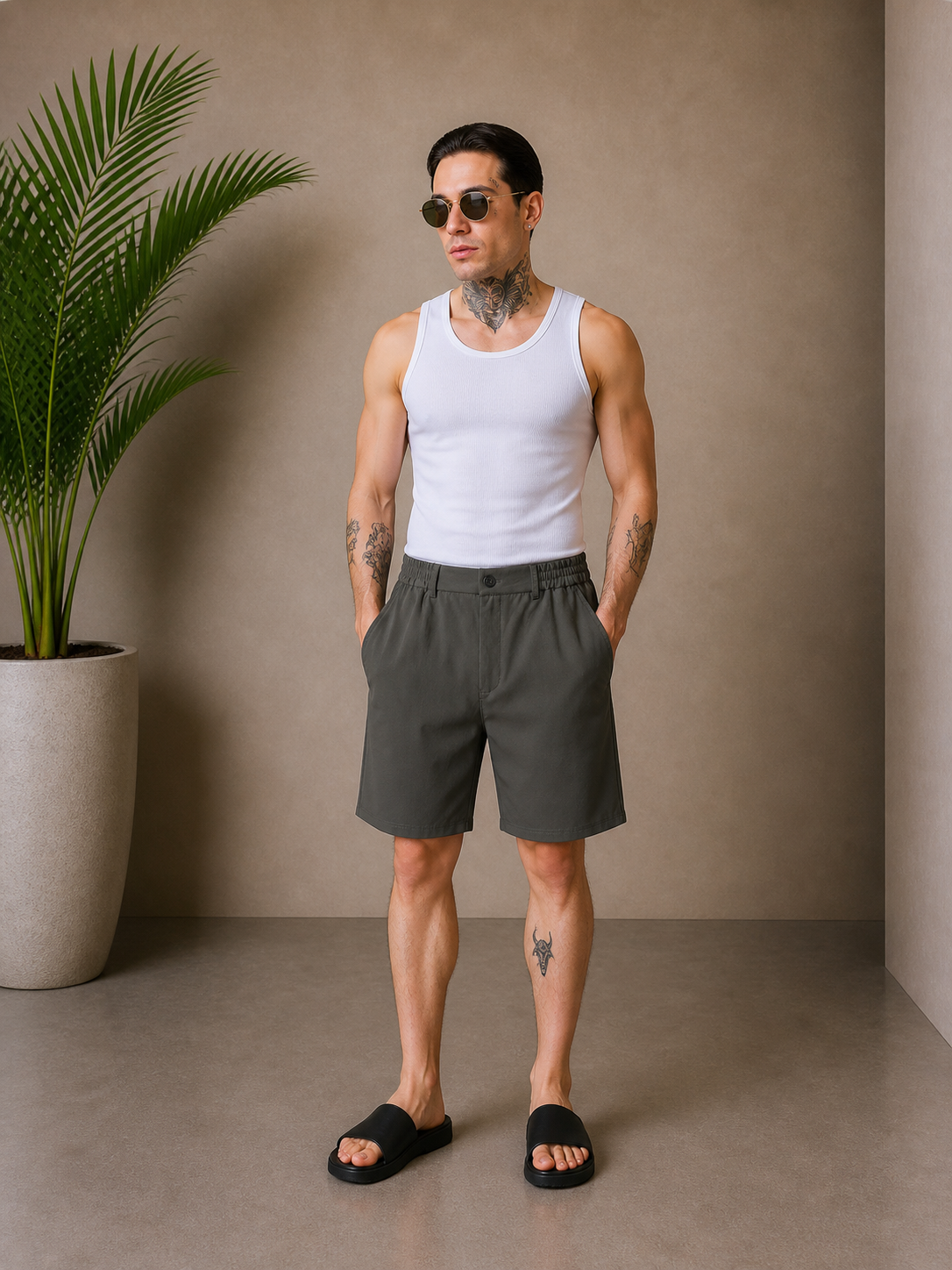 Short imper kaki