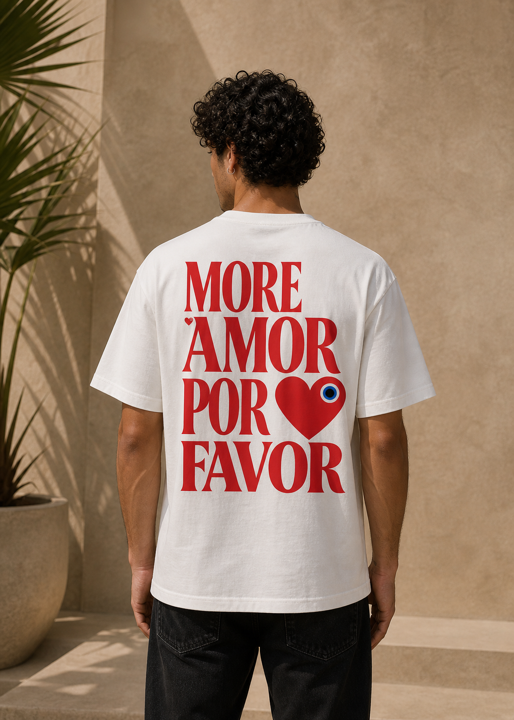 T-Shirt Por Favor blanc