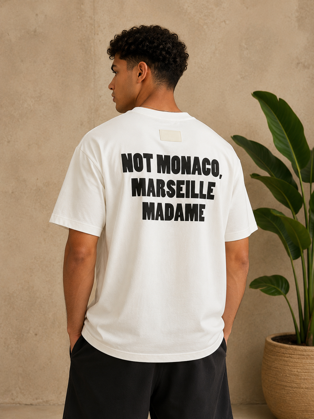 T-shirt Marseille Madame blanc