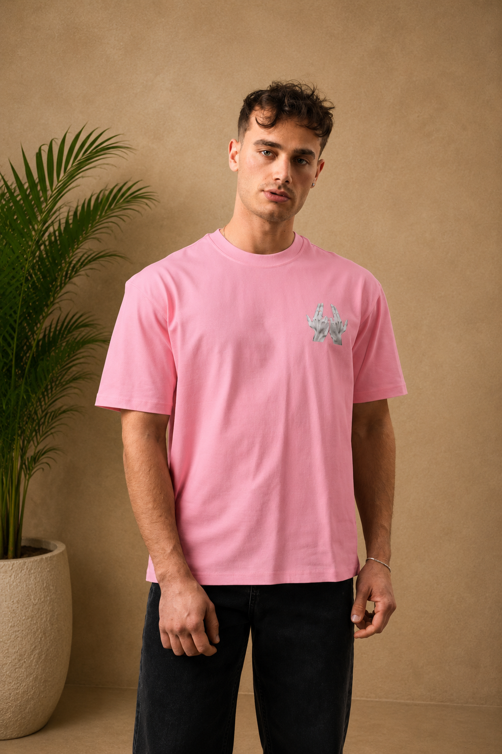 T-shirt tableau Marseille rose