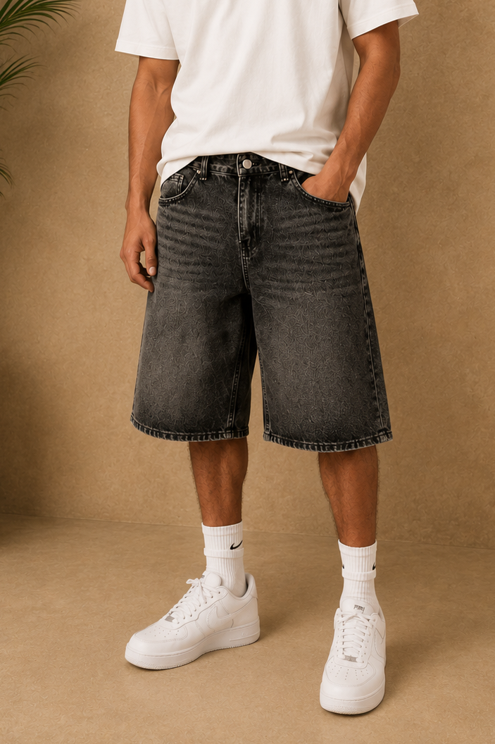 Short Jean bermuda large gris