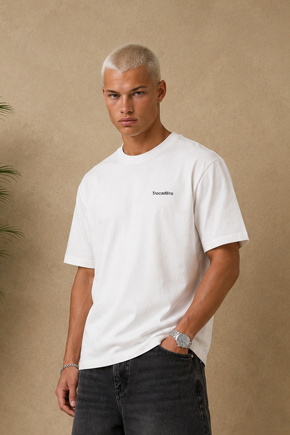 T-shirt Trocadero blanc