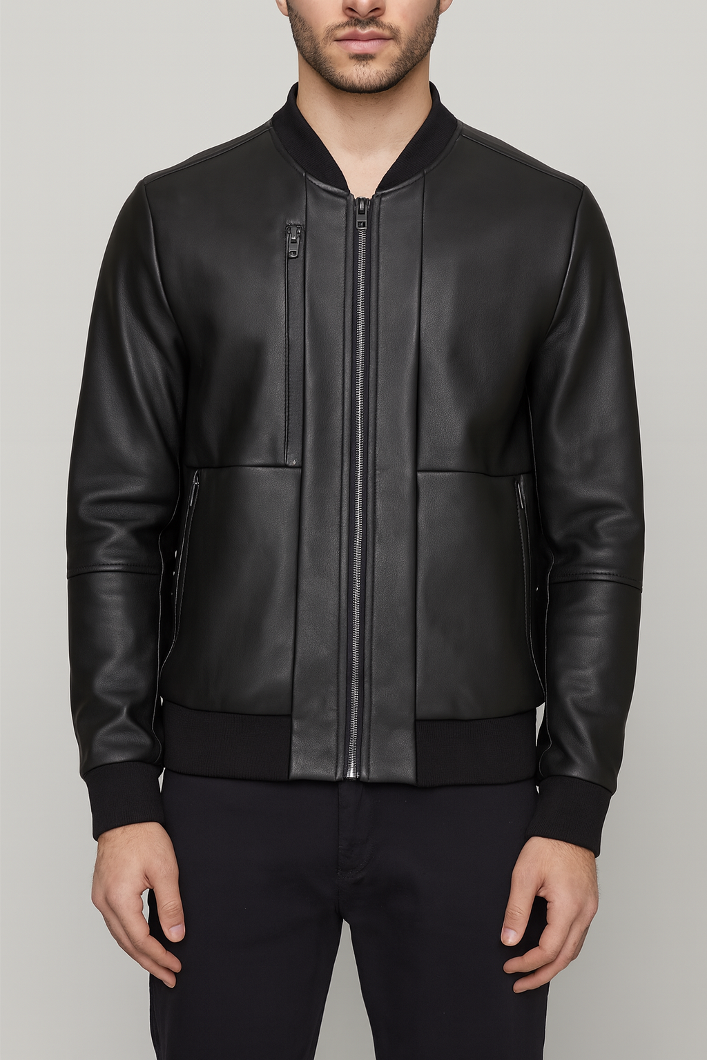 Veste Simili cuir noir