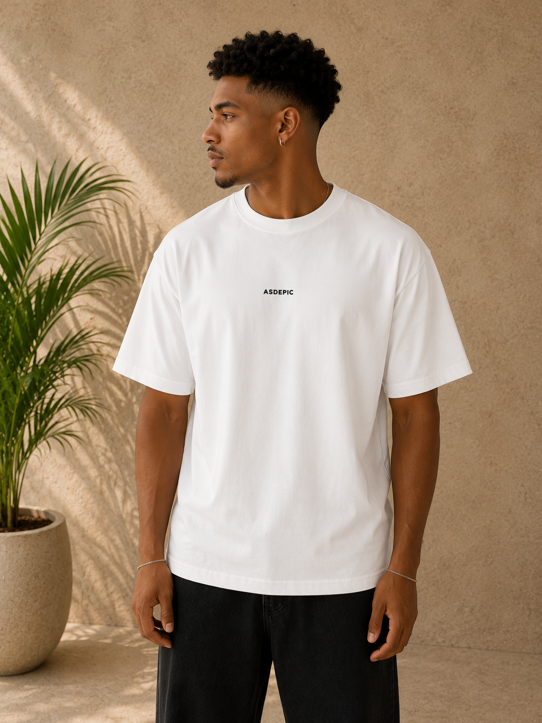 T-shirt Asdepic Signature blanc