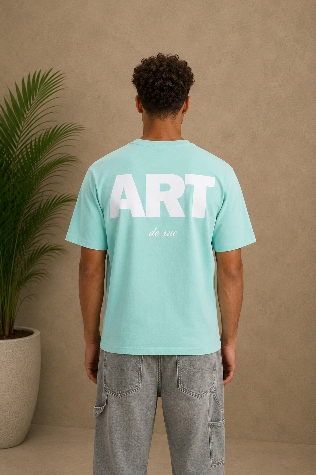 T-Shirt ART futuriste vert