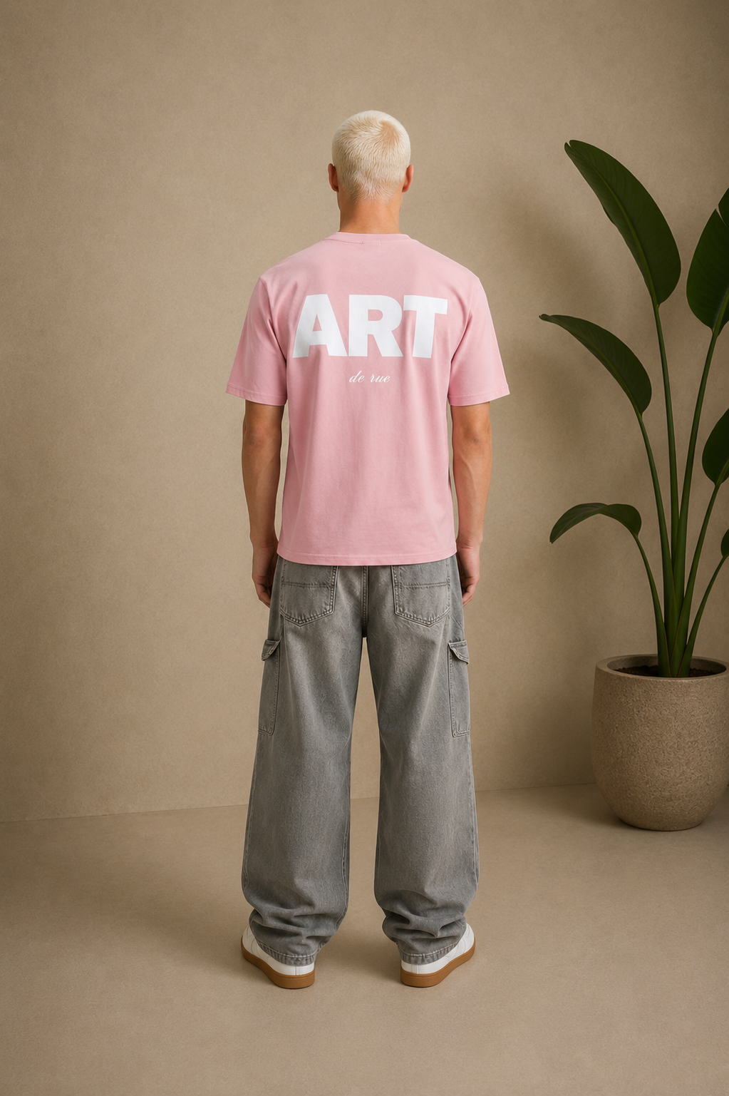 T-Shirt ART futuriste rose