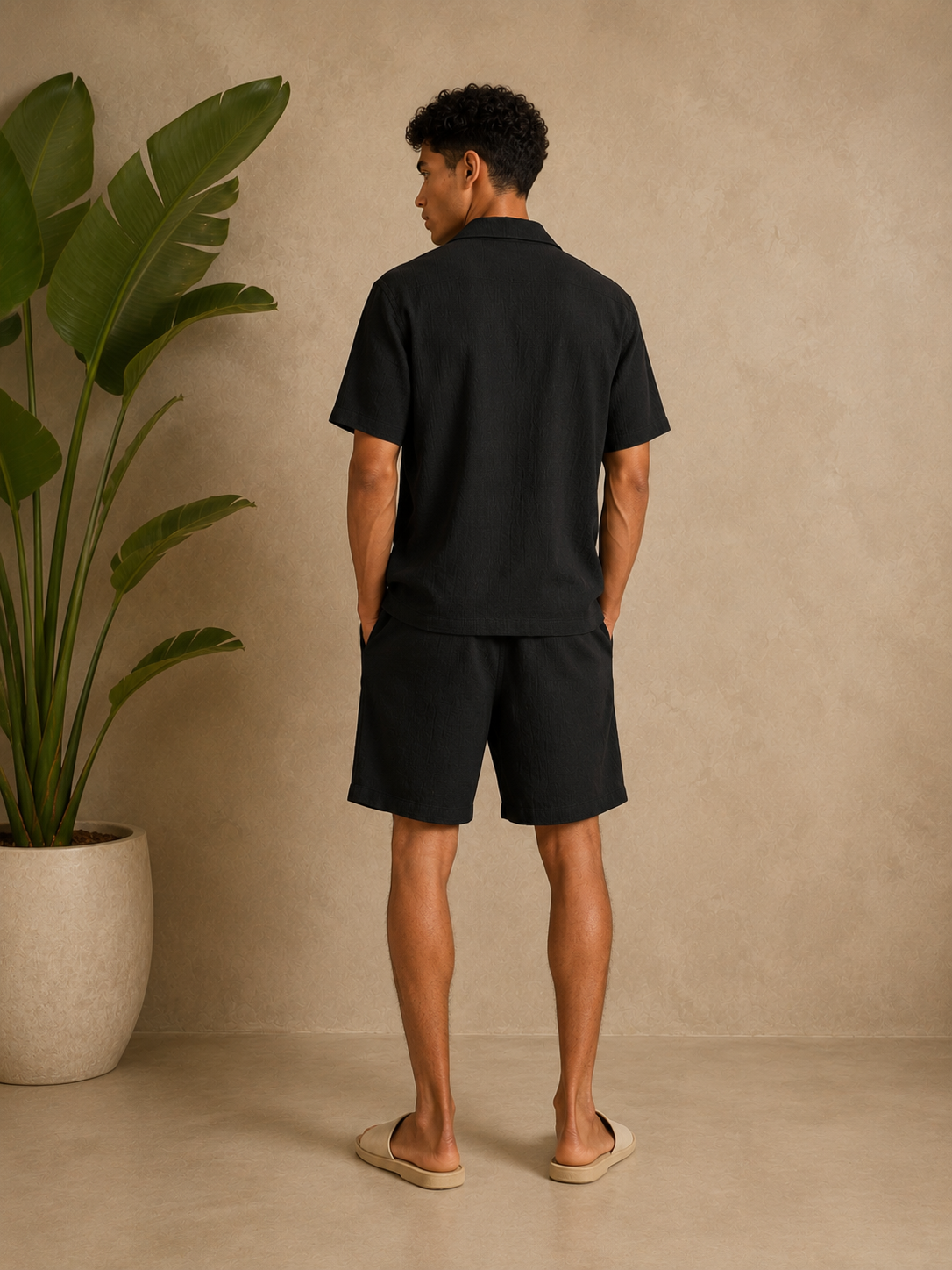 Ensemble bali short chemise noir