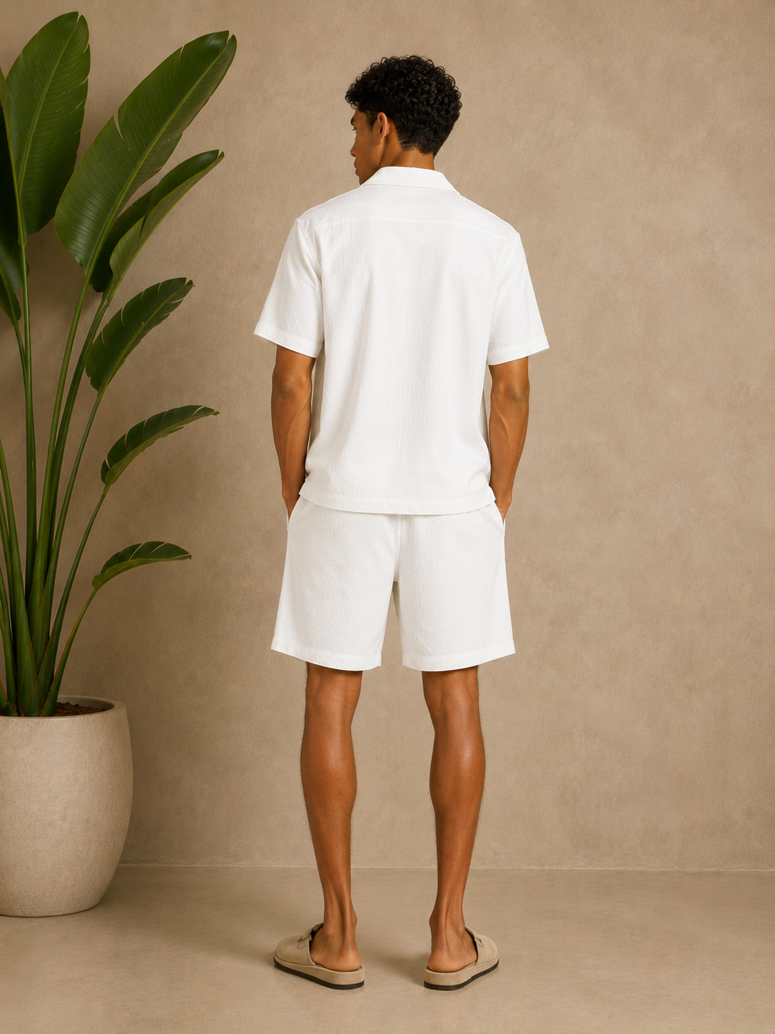 Ensemble bali short chemise blanc