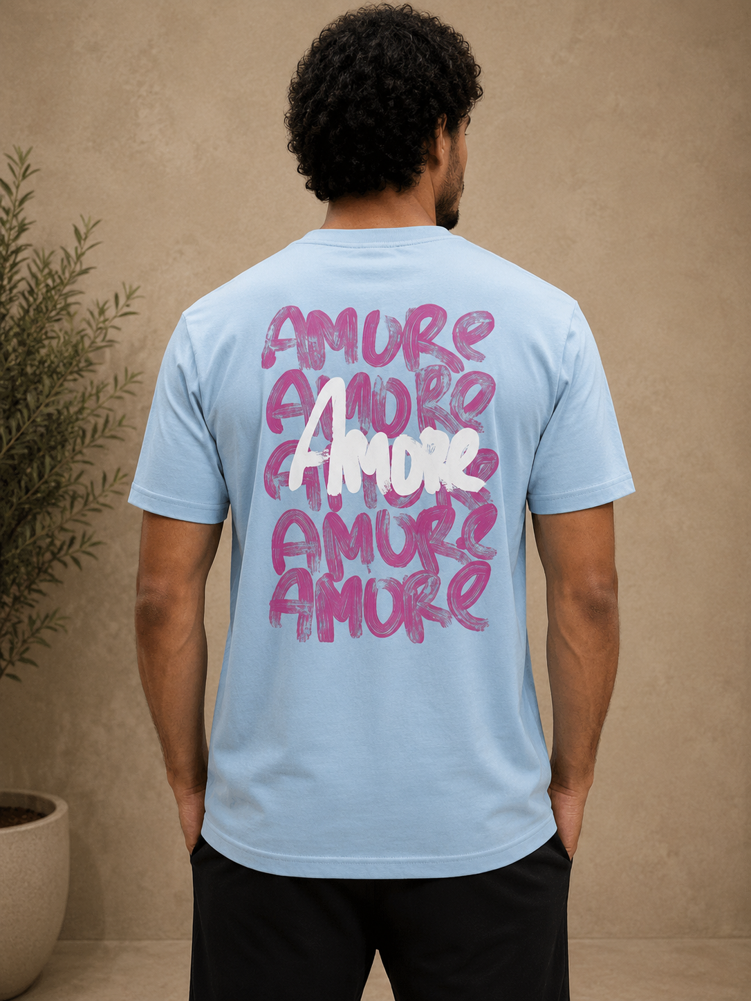 T-shirt Amore Mio bleu