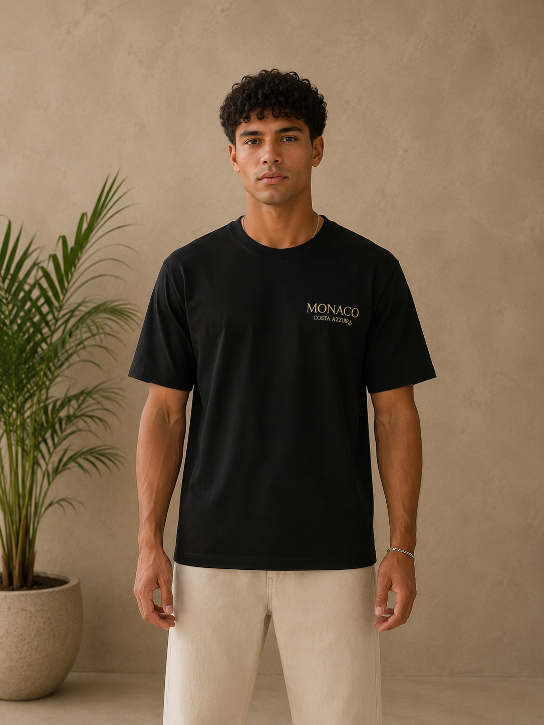 T-Shirt Monaco noir
