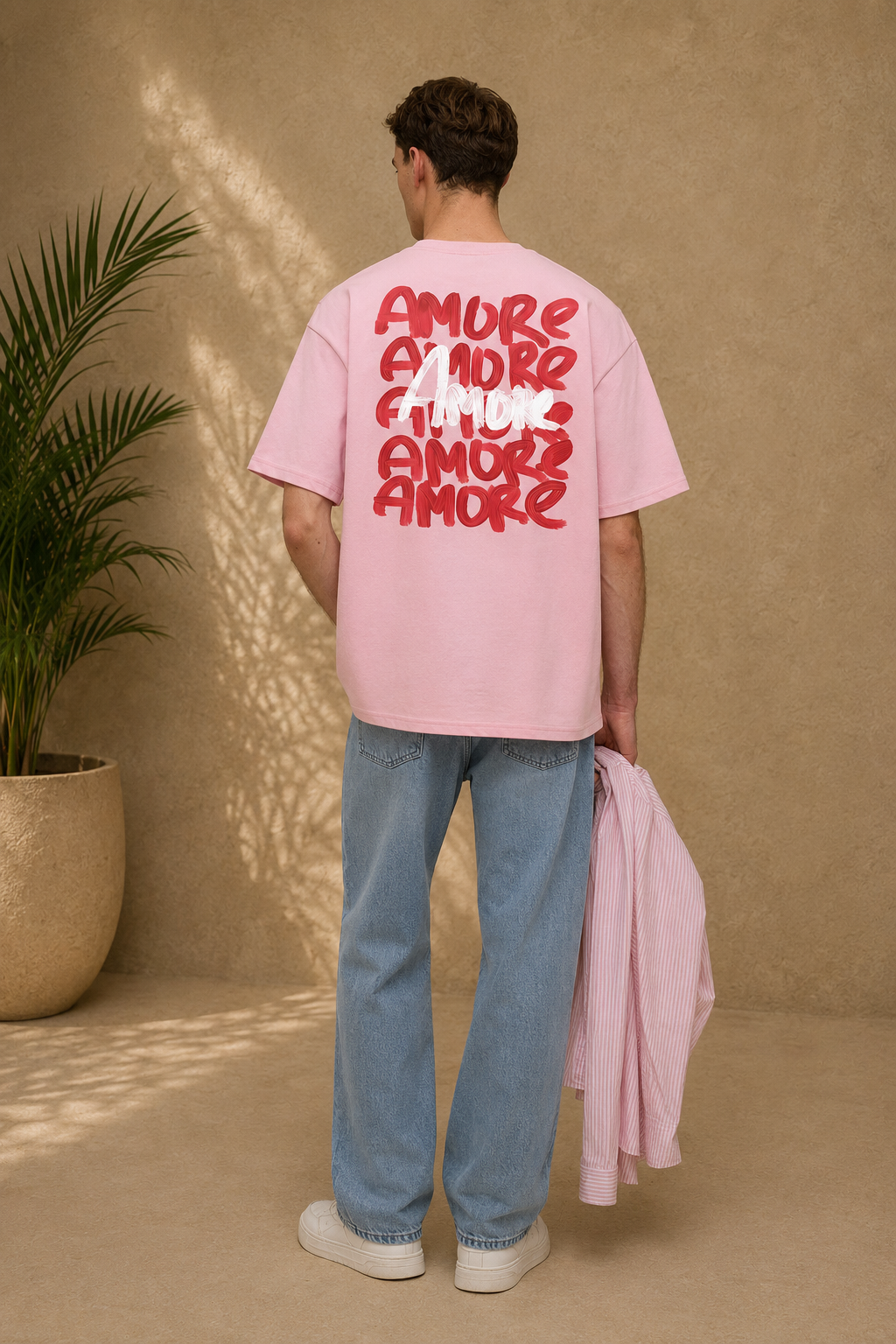T-shirt Mi Amore rose