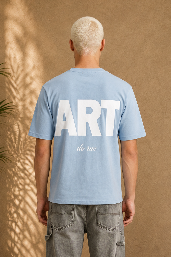 T-Shirt ART futuriste bleu