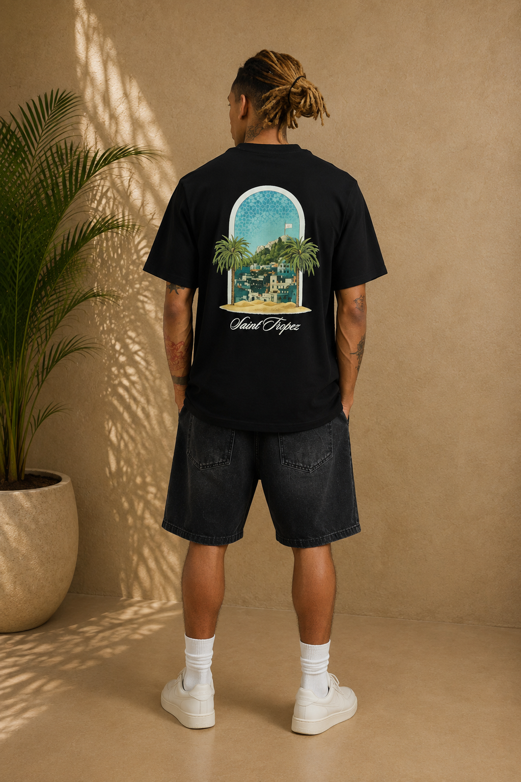 T-Shirt St Tropez noir