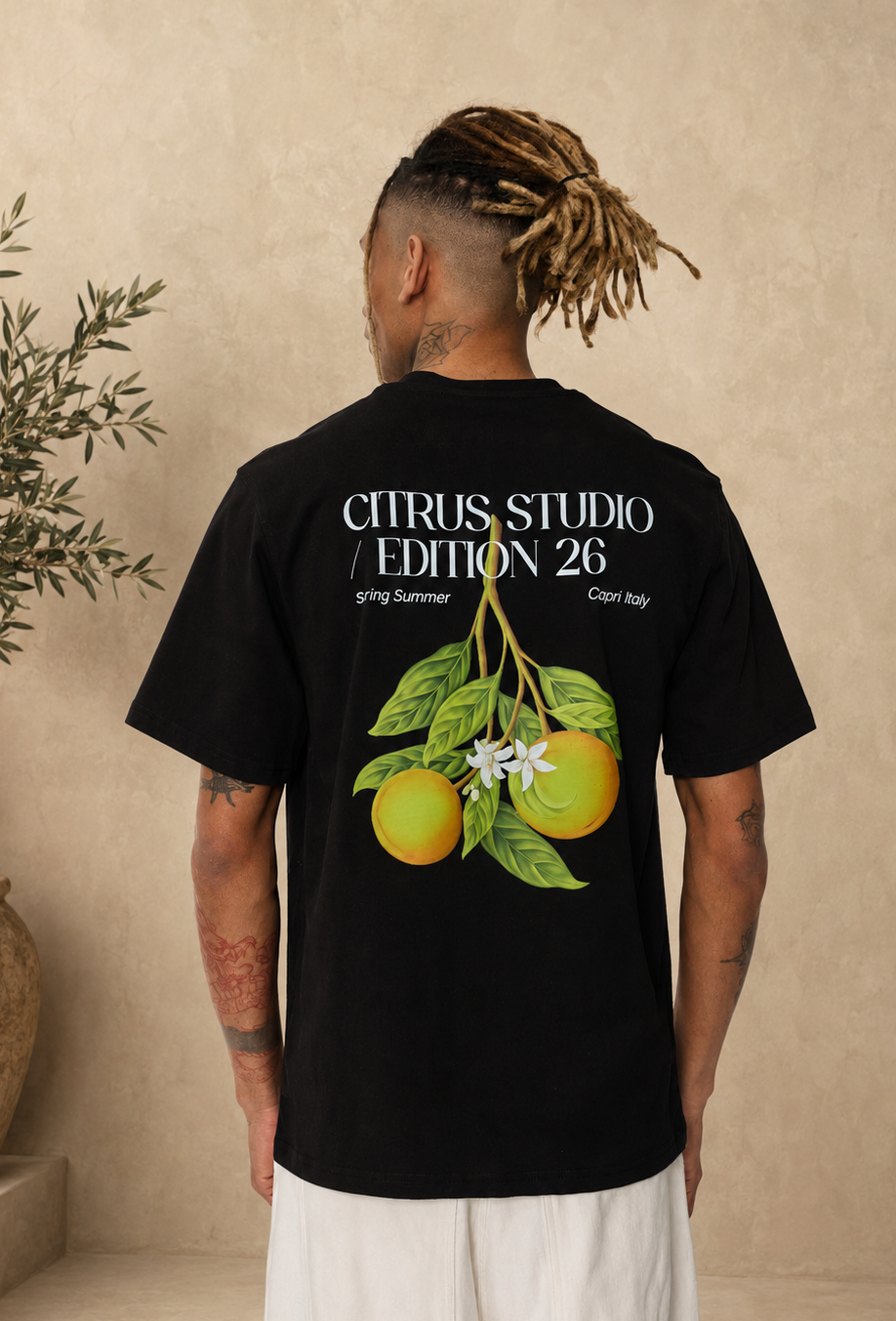 T-Shirt Citrus noir
