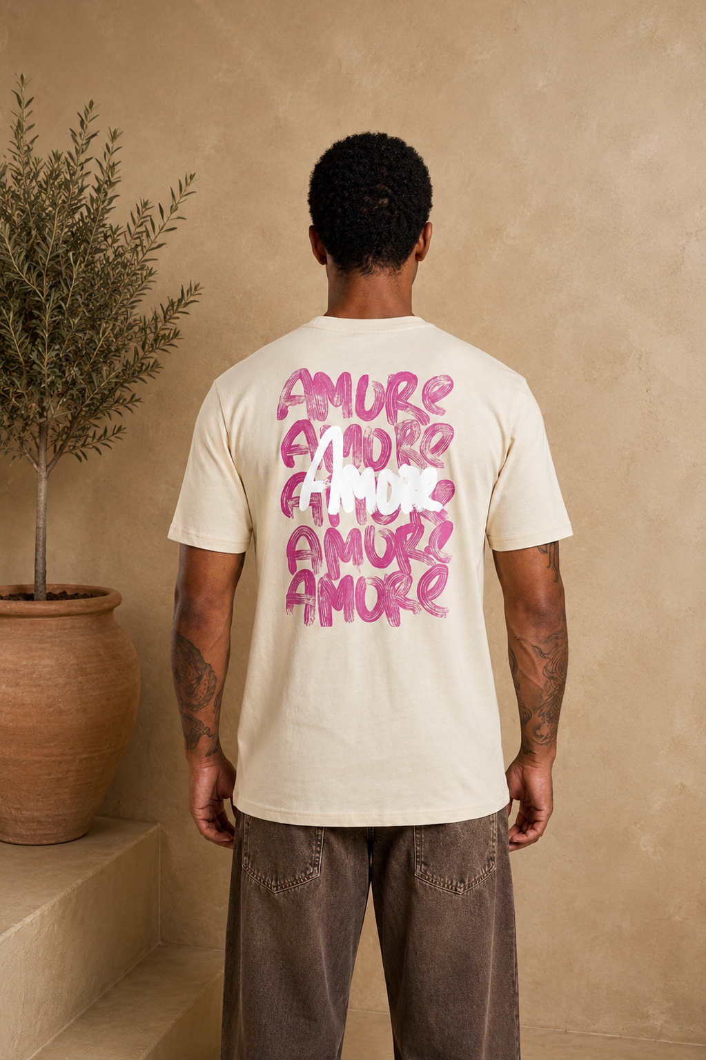 T-shirt Amore Mio beige