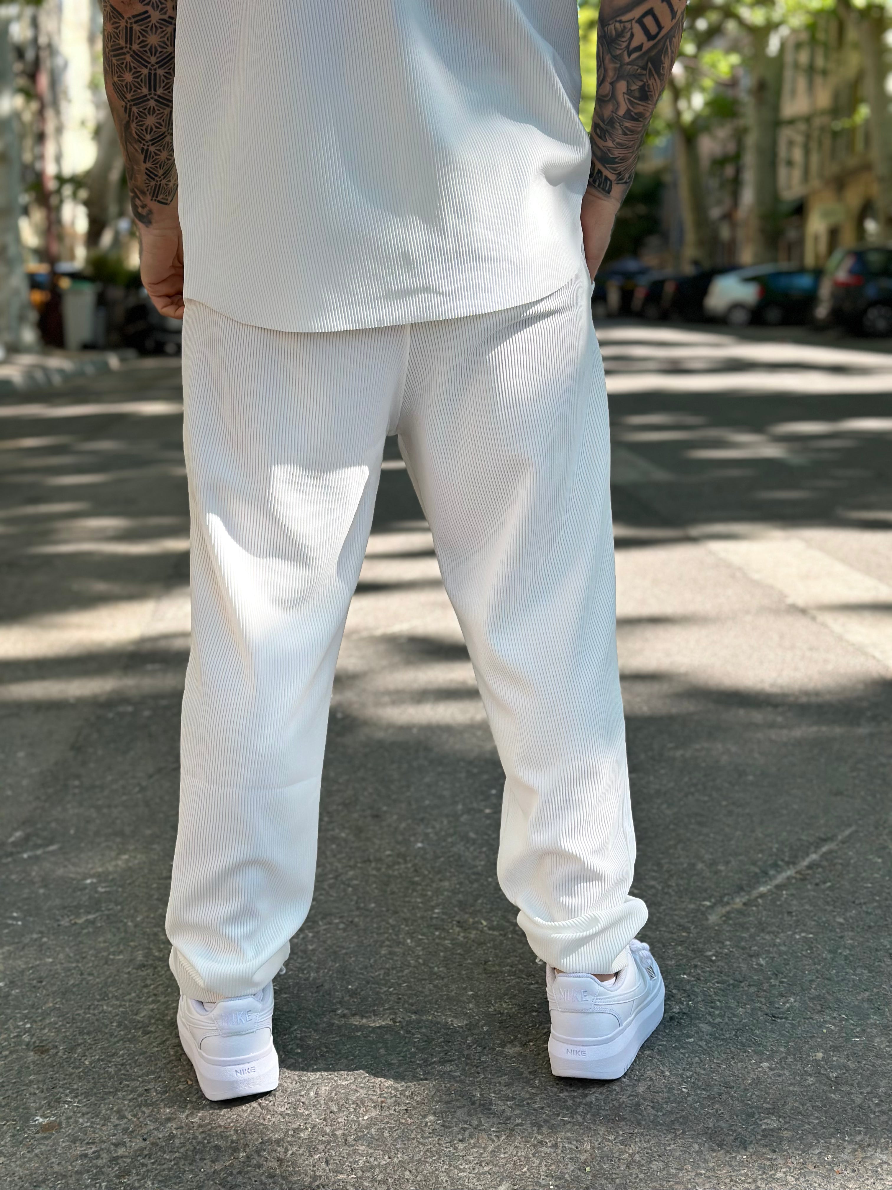 Ensemble Pablo Chemise pantalon Blanc