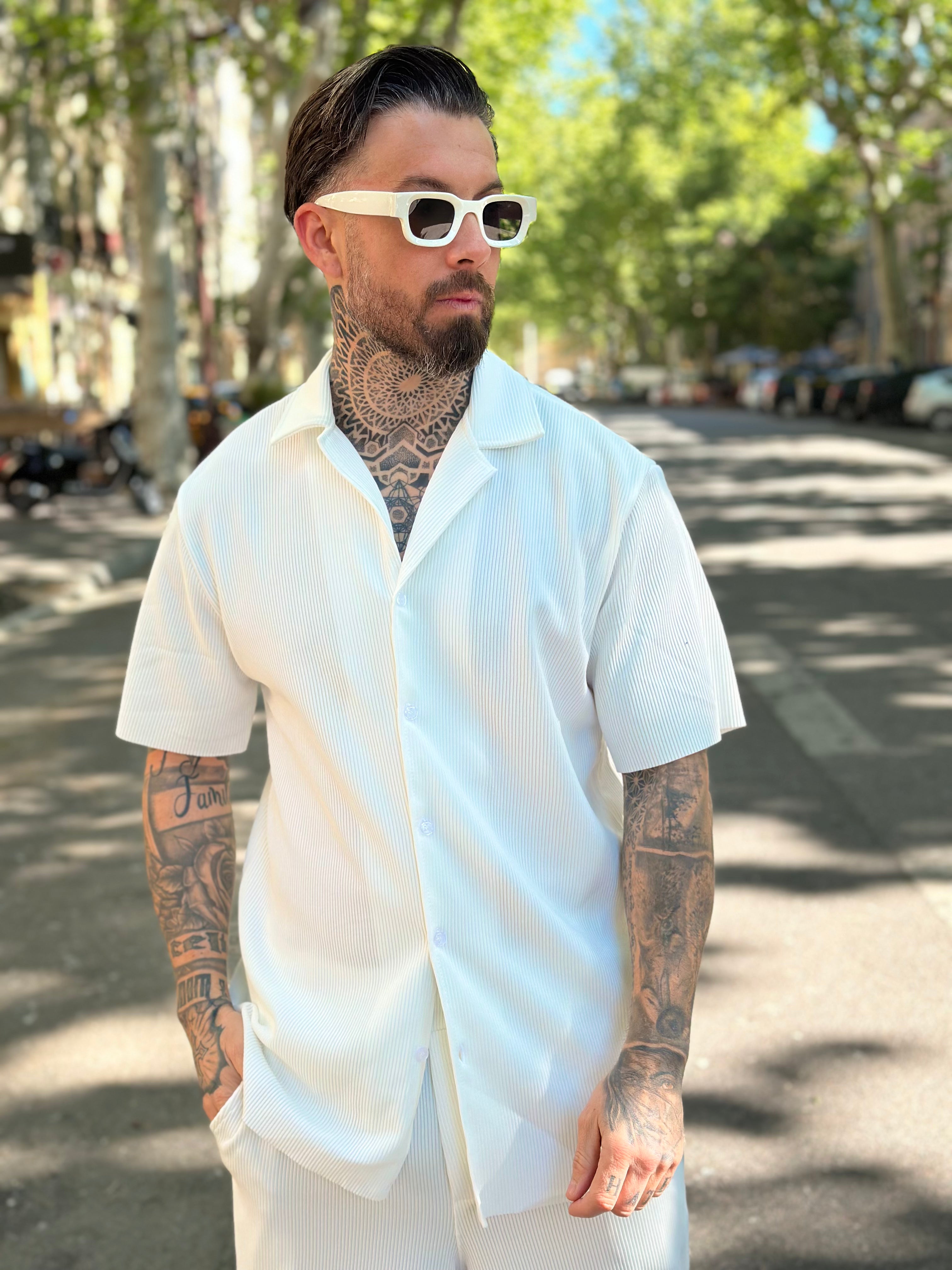 Ensemble Pablo Chemise pantalon Blanc