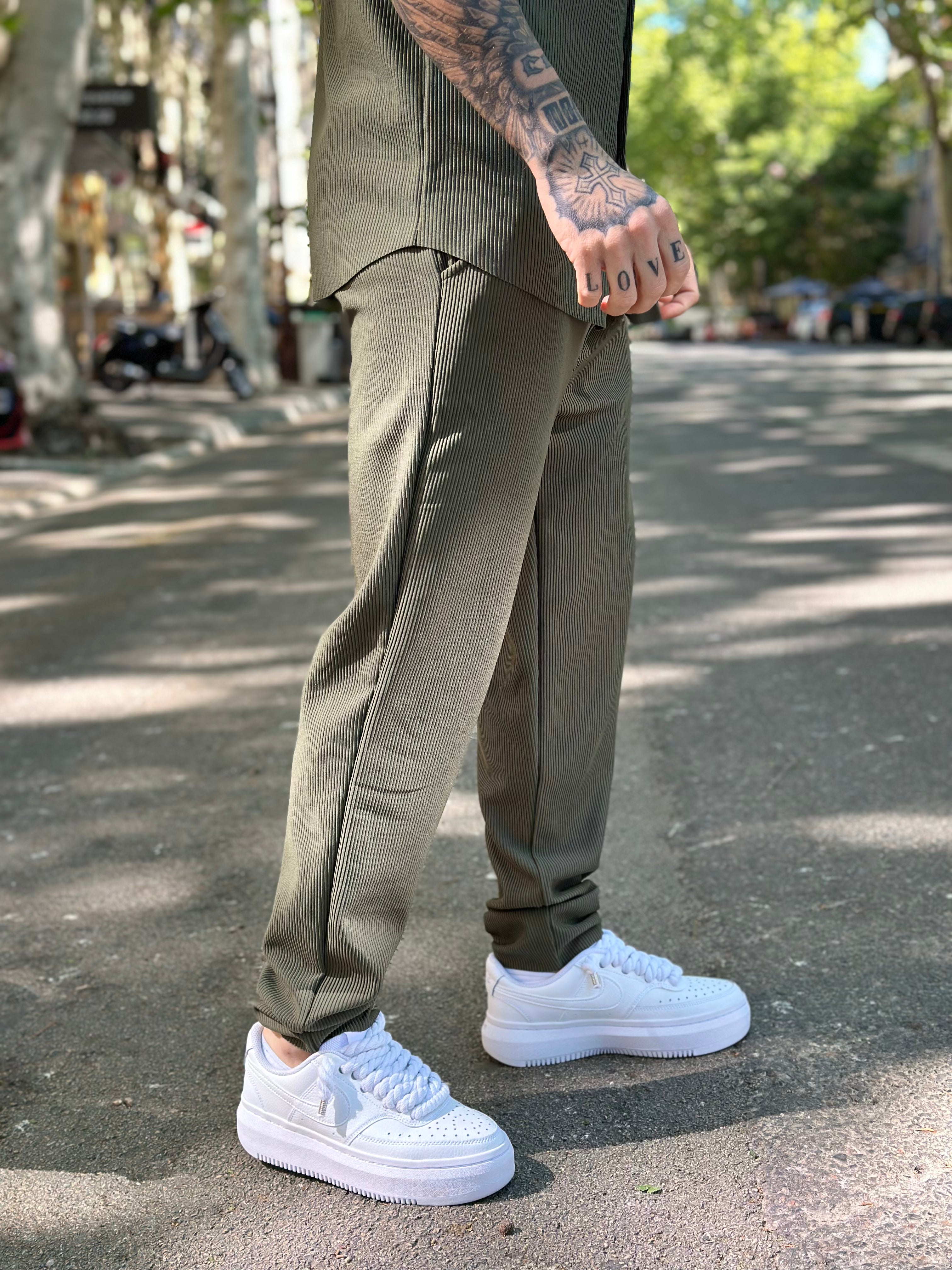 Ensemble Pablo Chemise pantalon Kaki