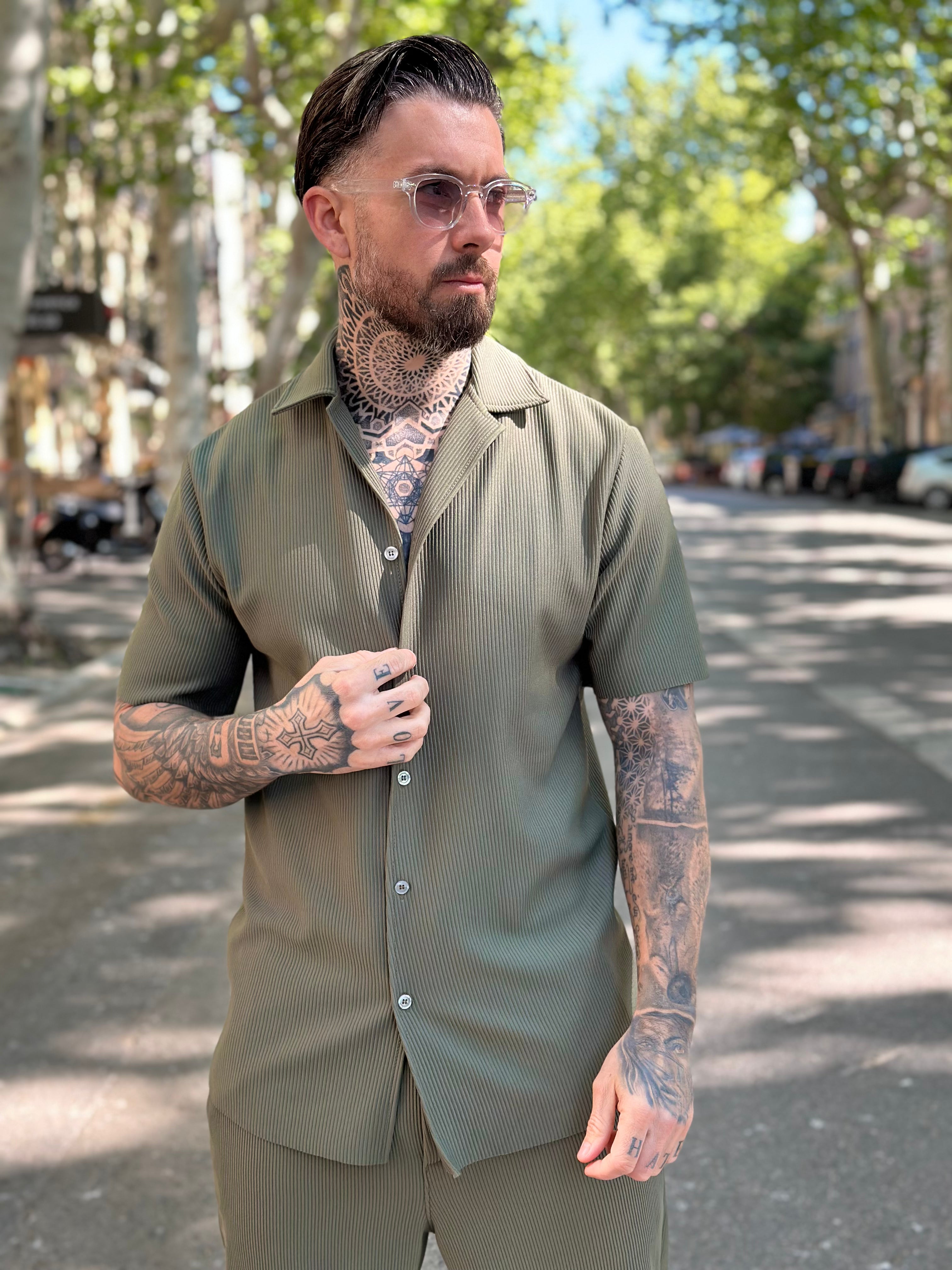 Ensemble Pablo Chemise pantalon Kaki