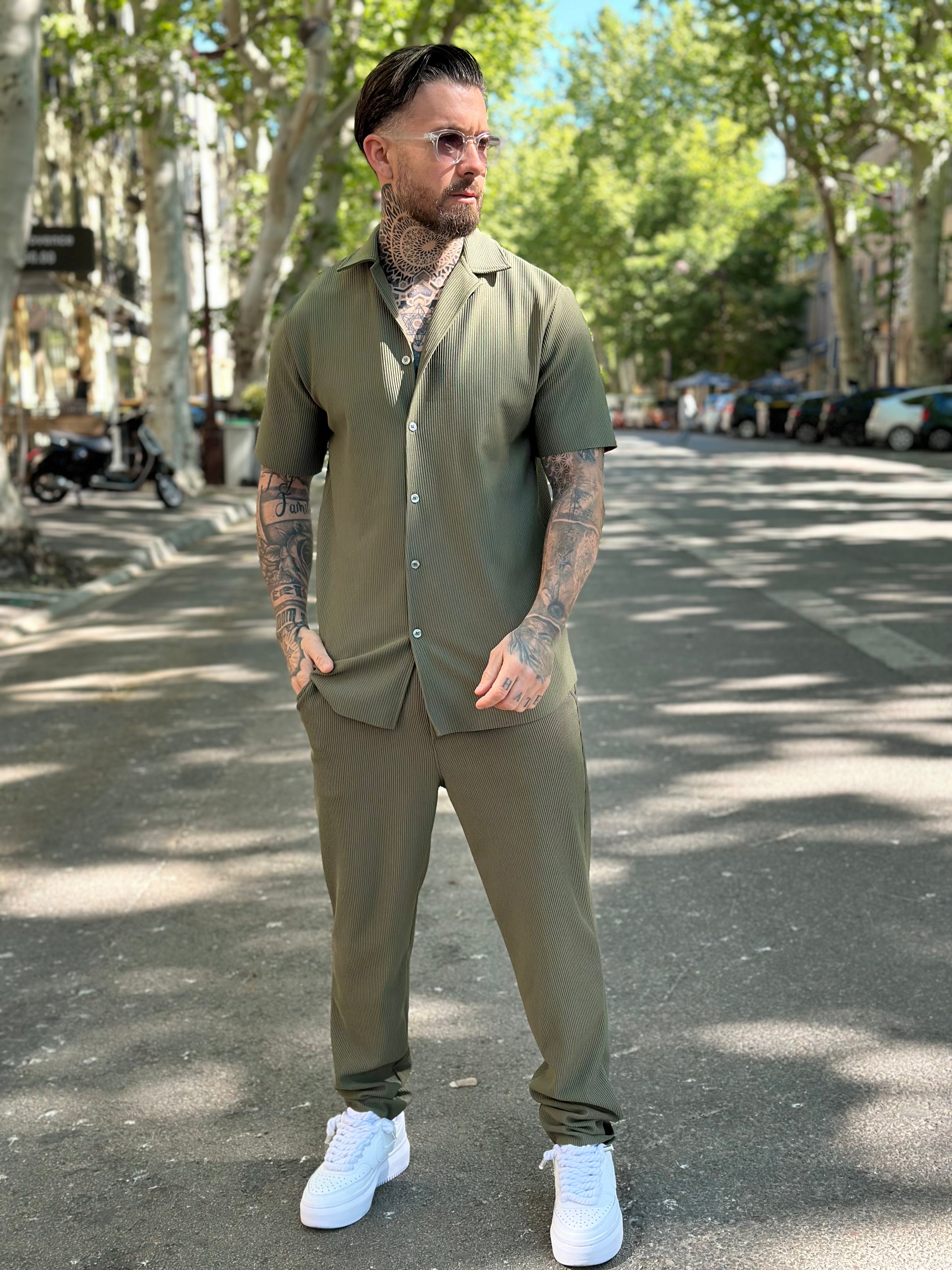 Ensemble Pablo Chemise pantalon Kaki