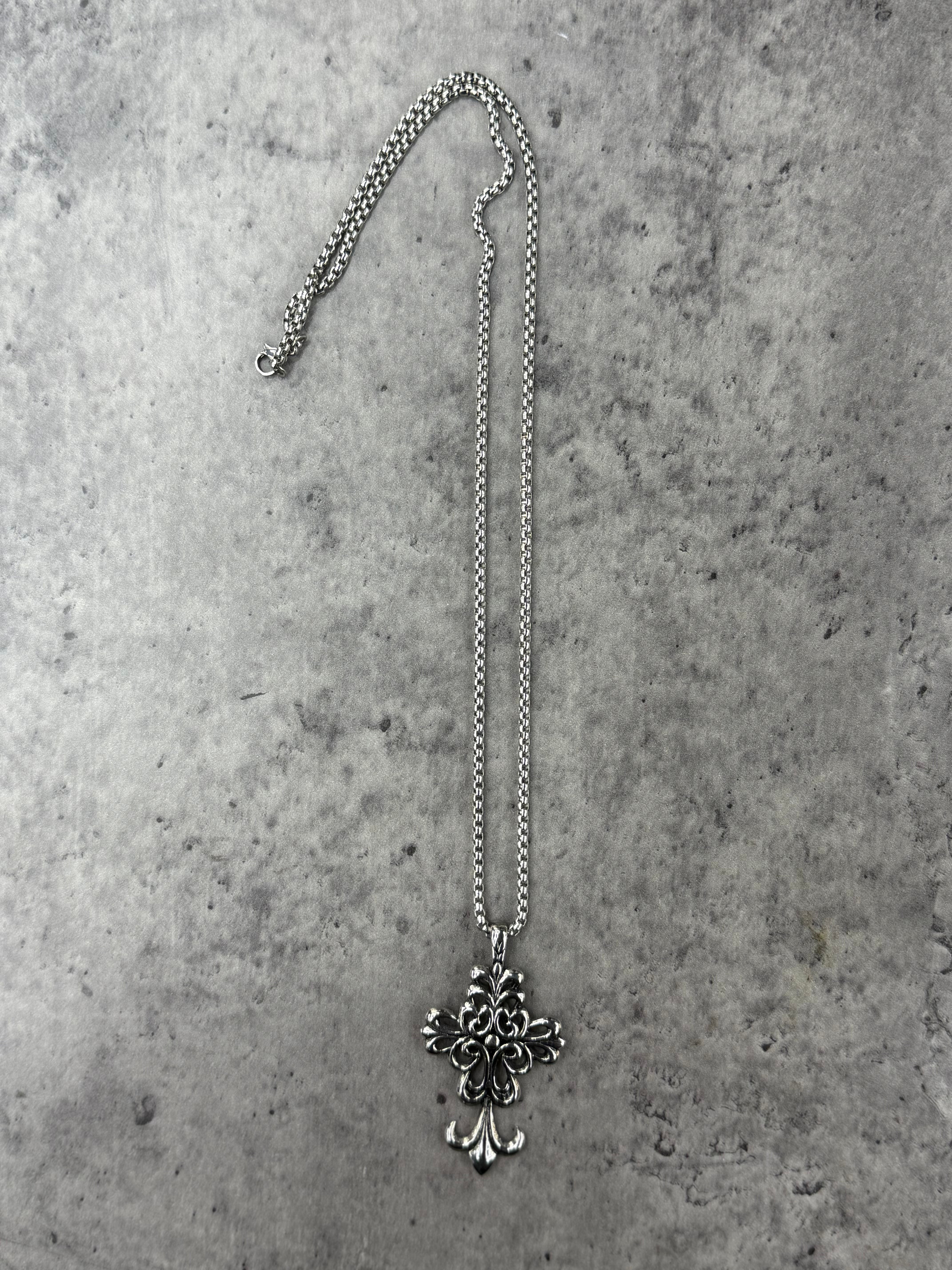 Chaine - Croix - argent