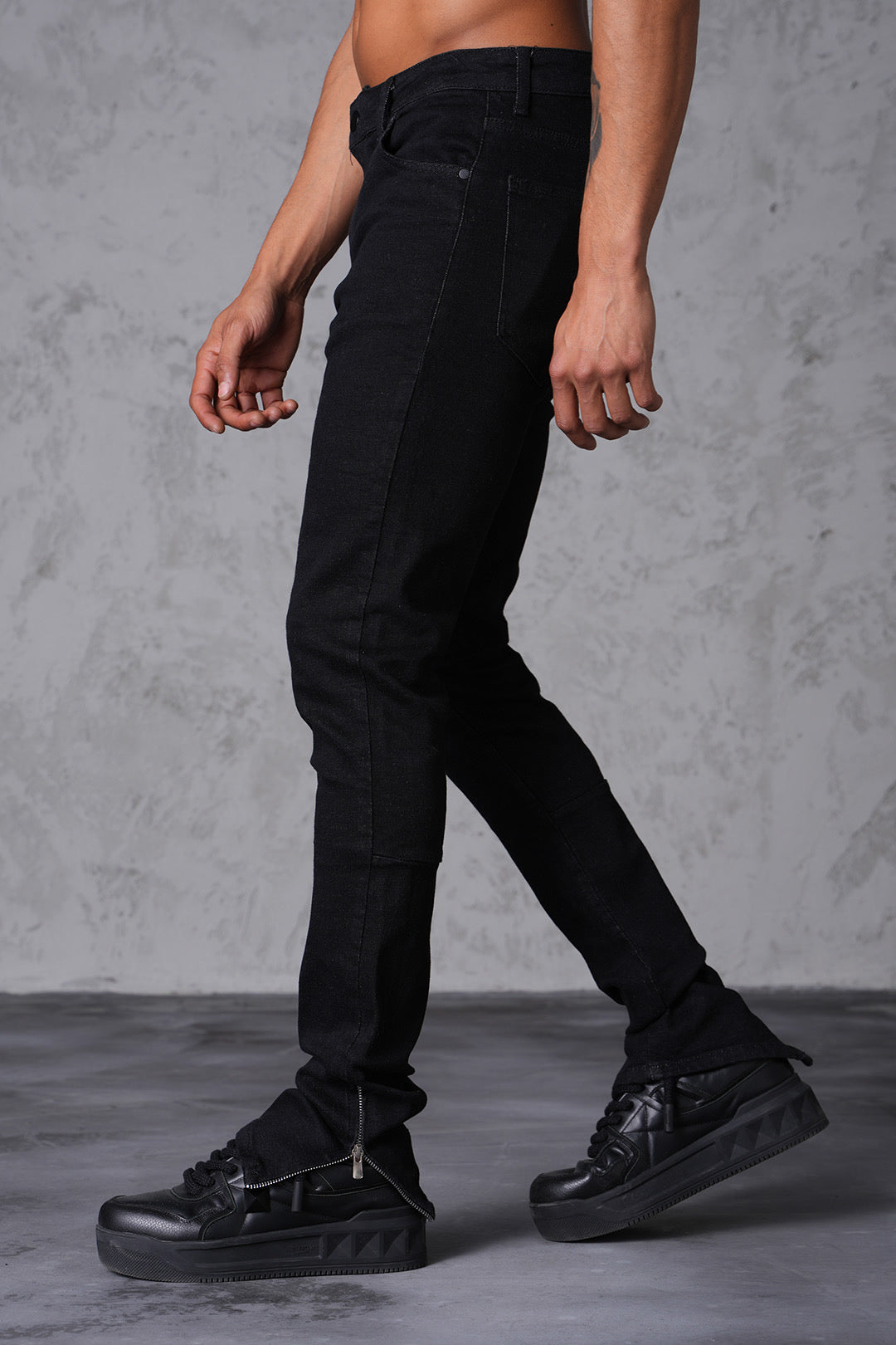 JEAN ZIP - NOIR