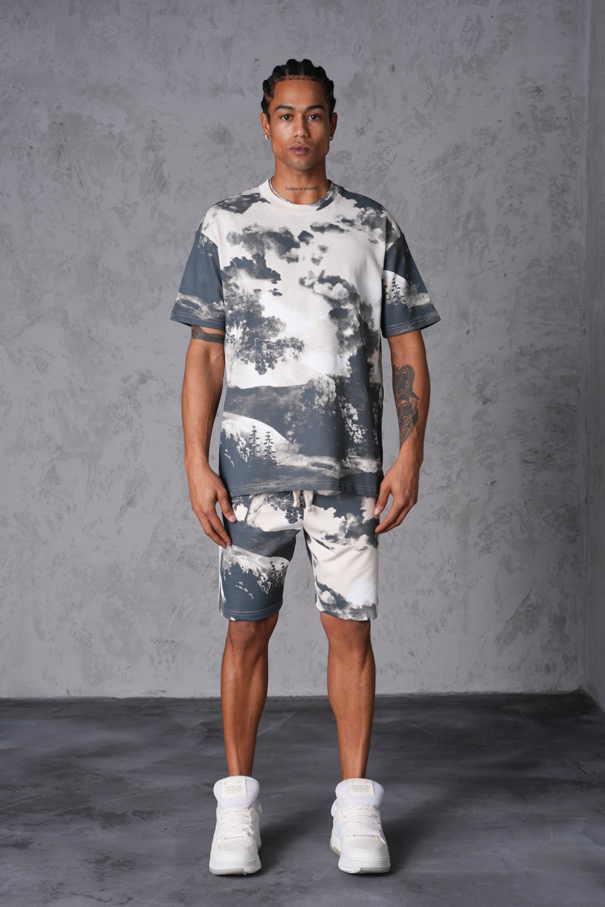 Ensemble short + t-shirt Wood