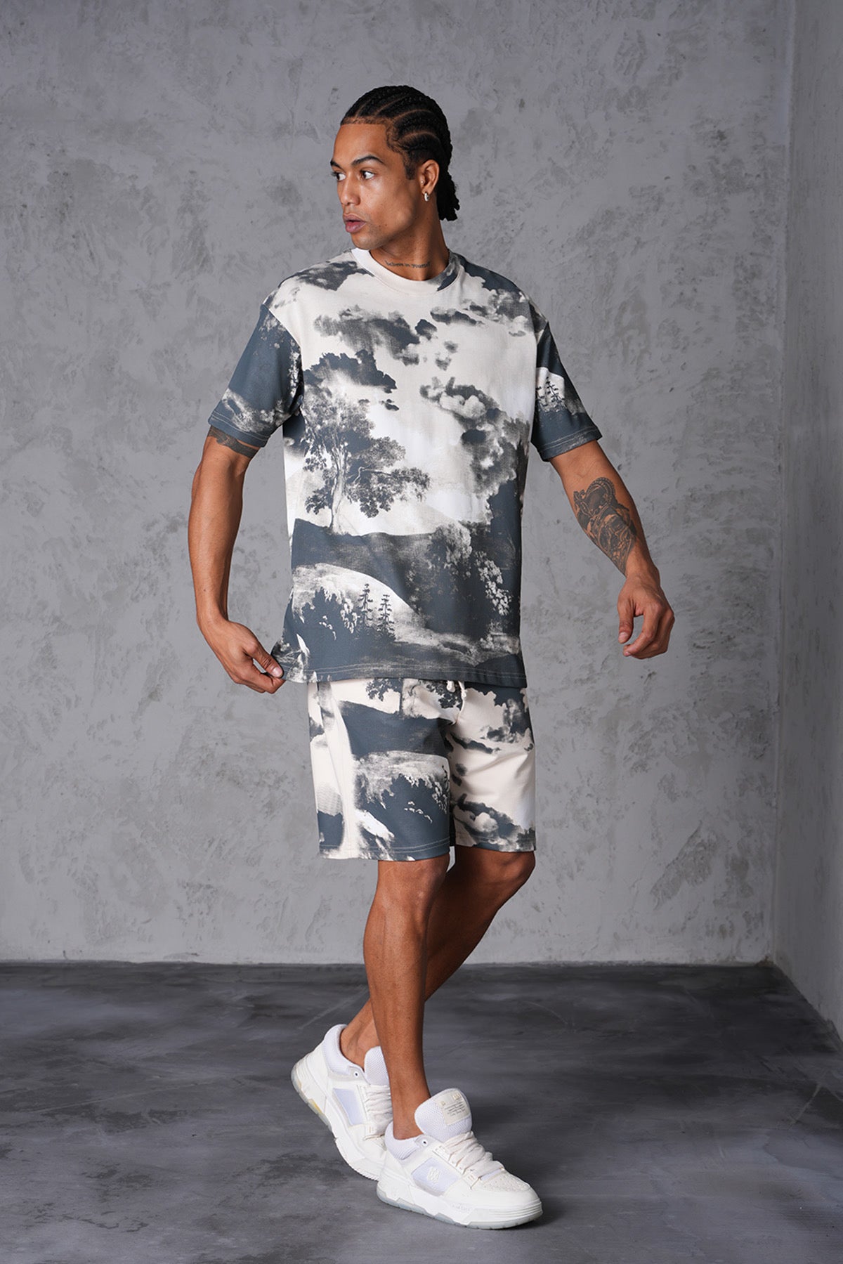 Ensemble short + t-shirt Wood