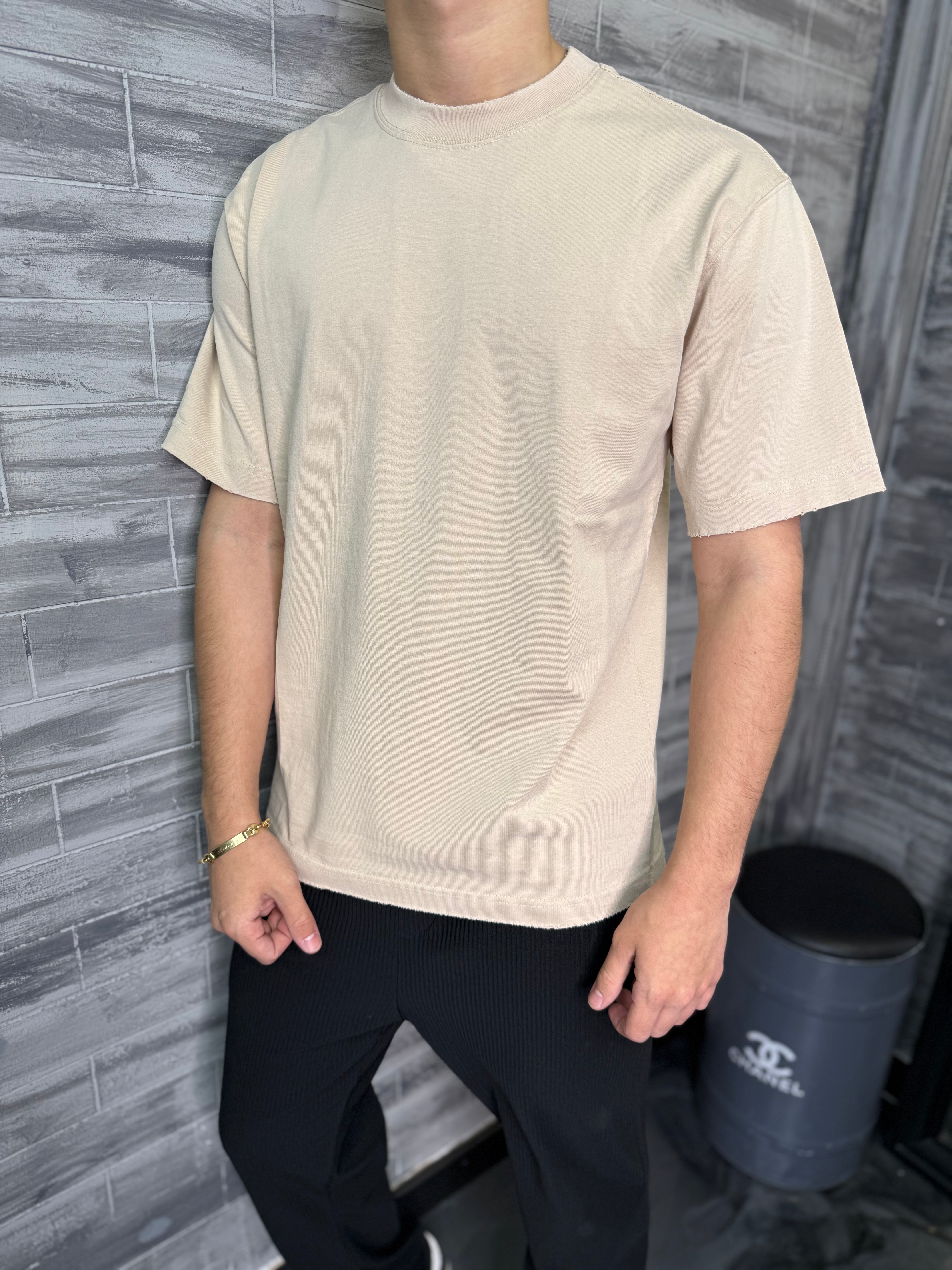 T-shirt basic beige