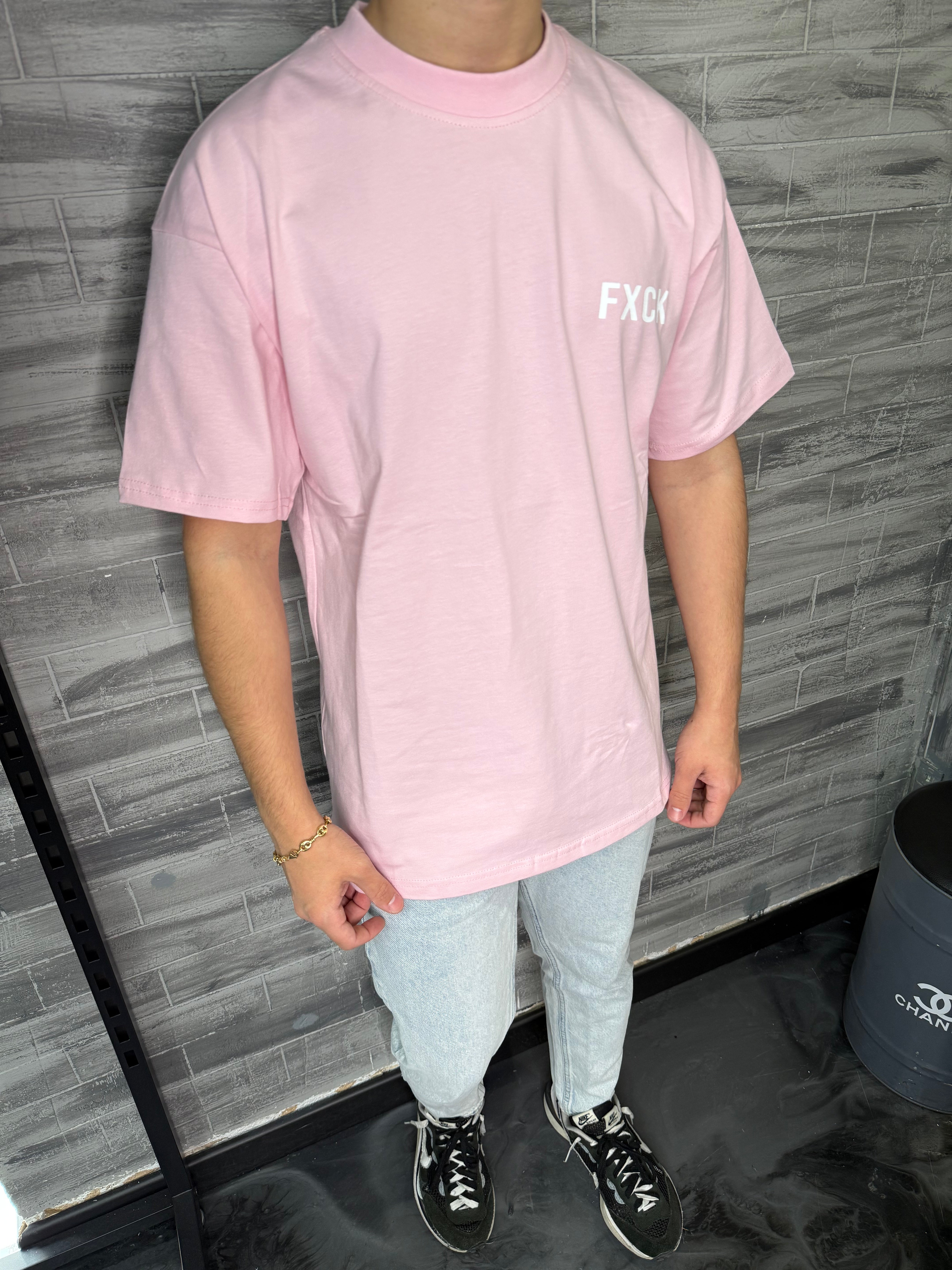 T-shirt Rose Fuck les marques