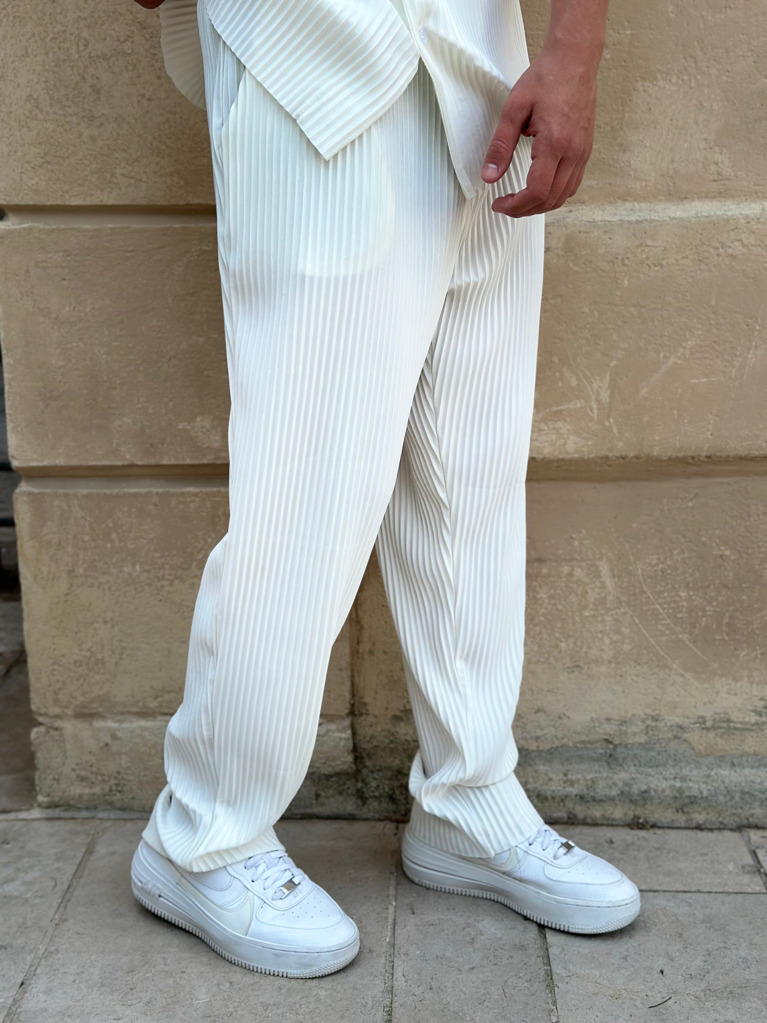 Ensemble Pablo Chemise pantalon Oversize Blanc