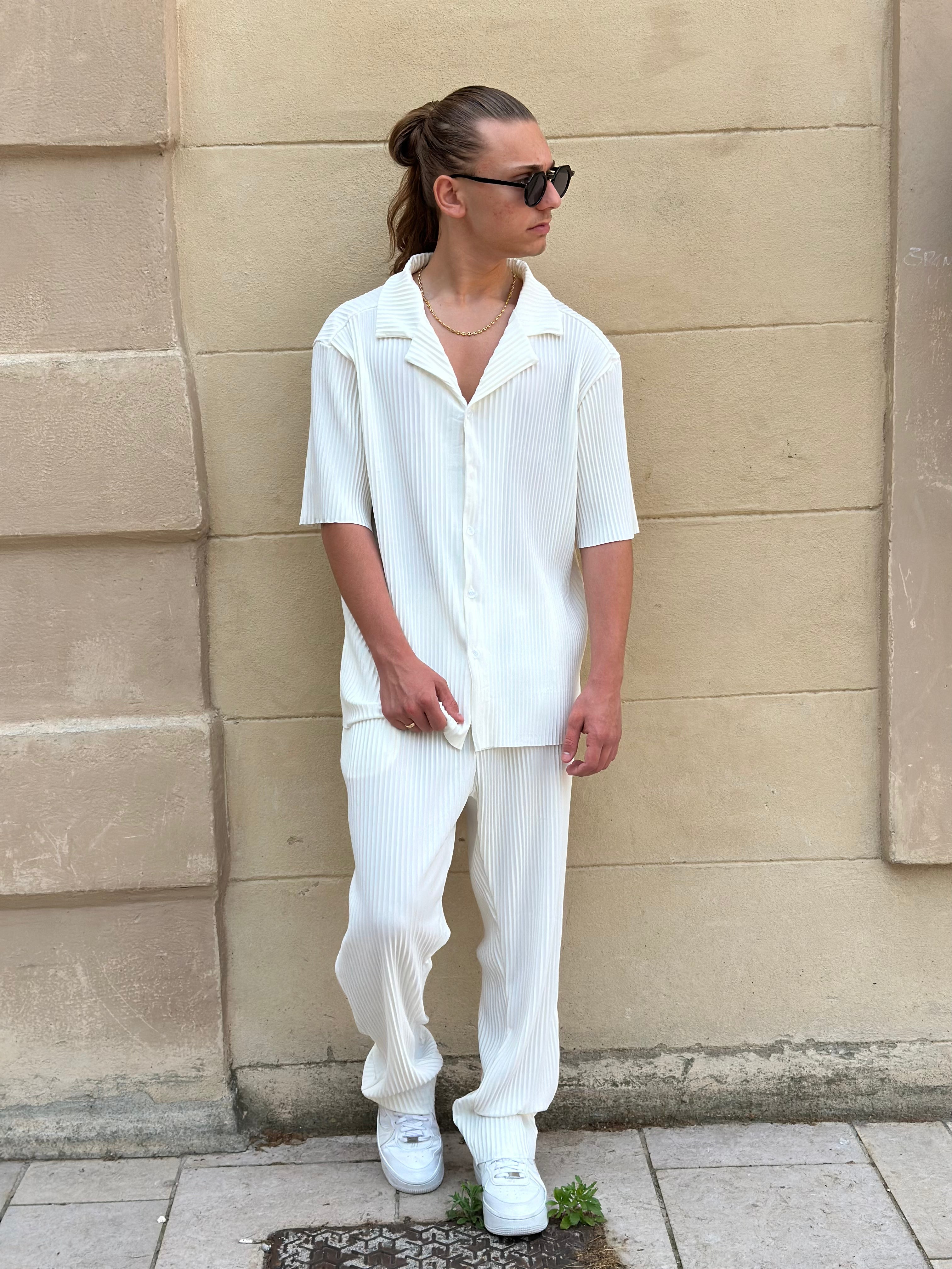 Ensemble Pablo Chemise pantalon Oversize Blanc