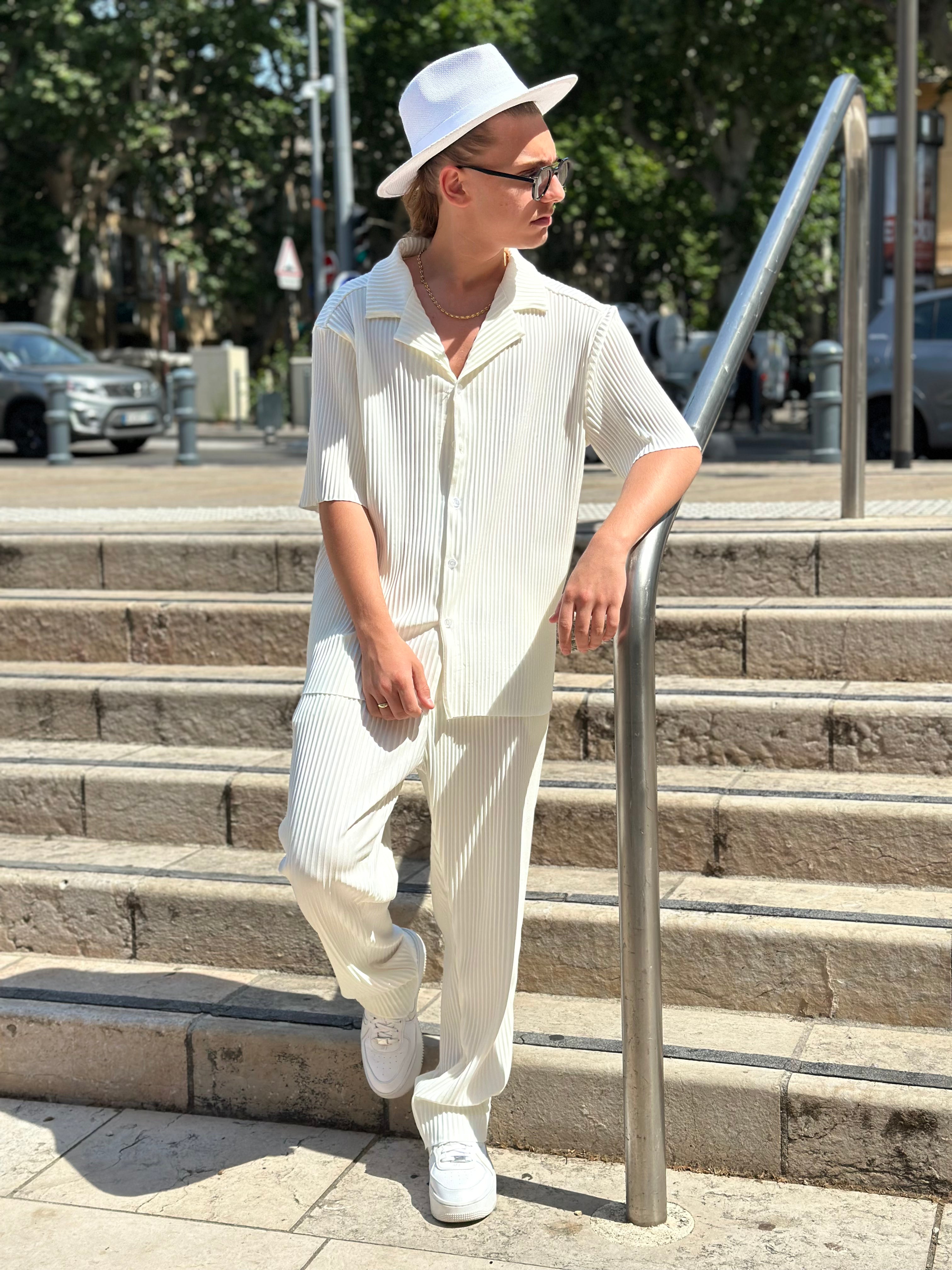 Ensemble Pablo Chemise pantalon Oversize Blanc