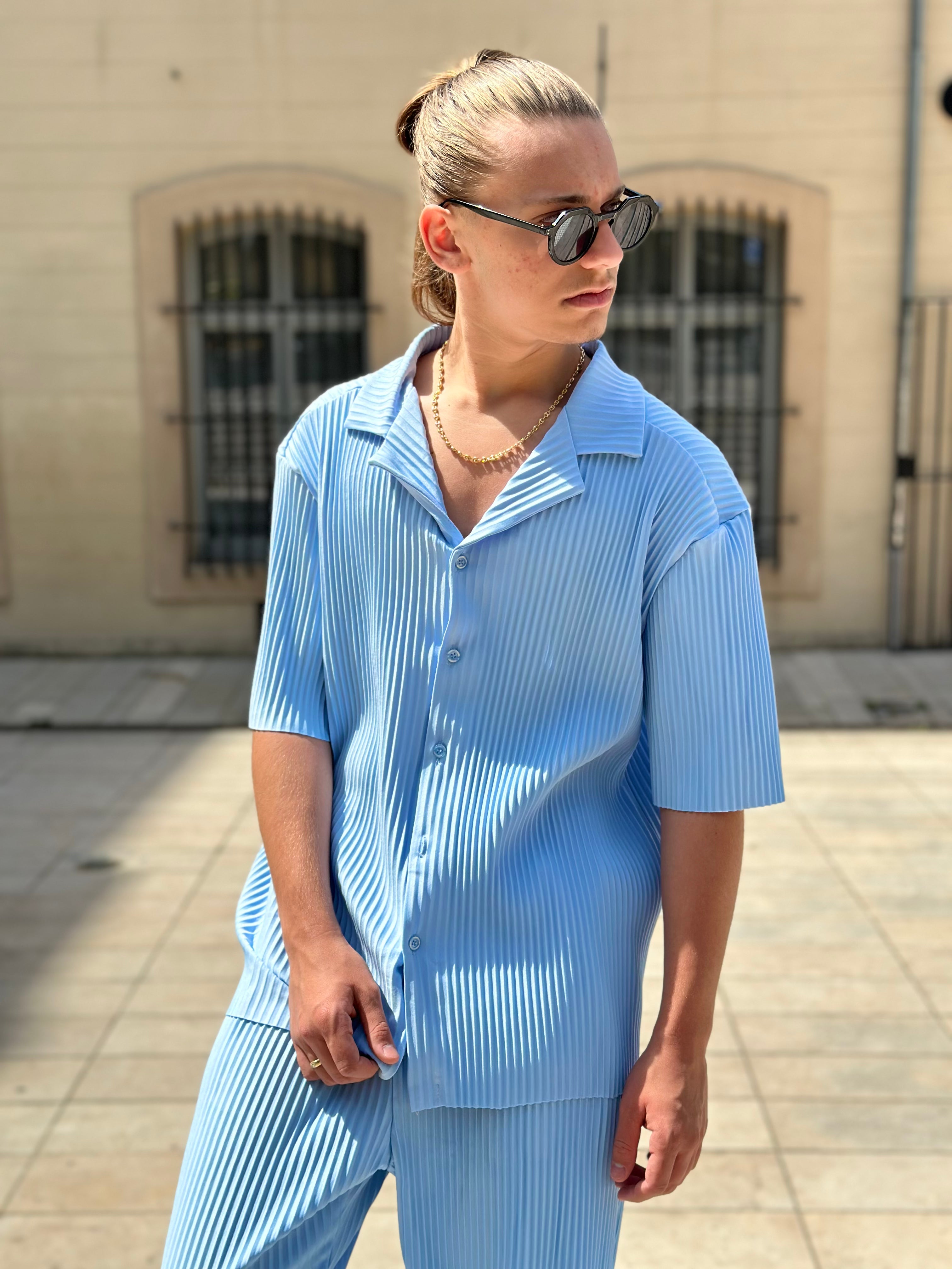 Ensemble Pablo Chemise pantalon Oversize Bleu