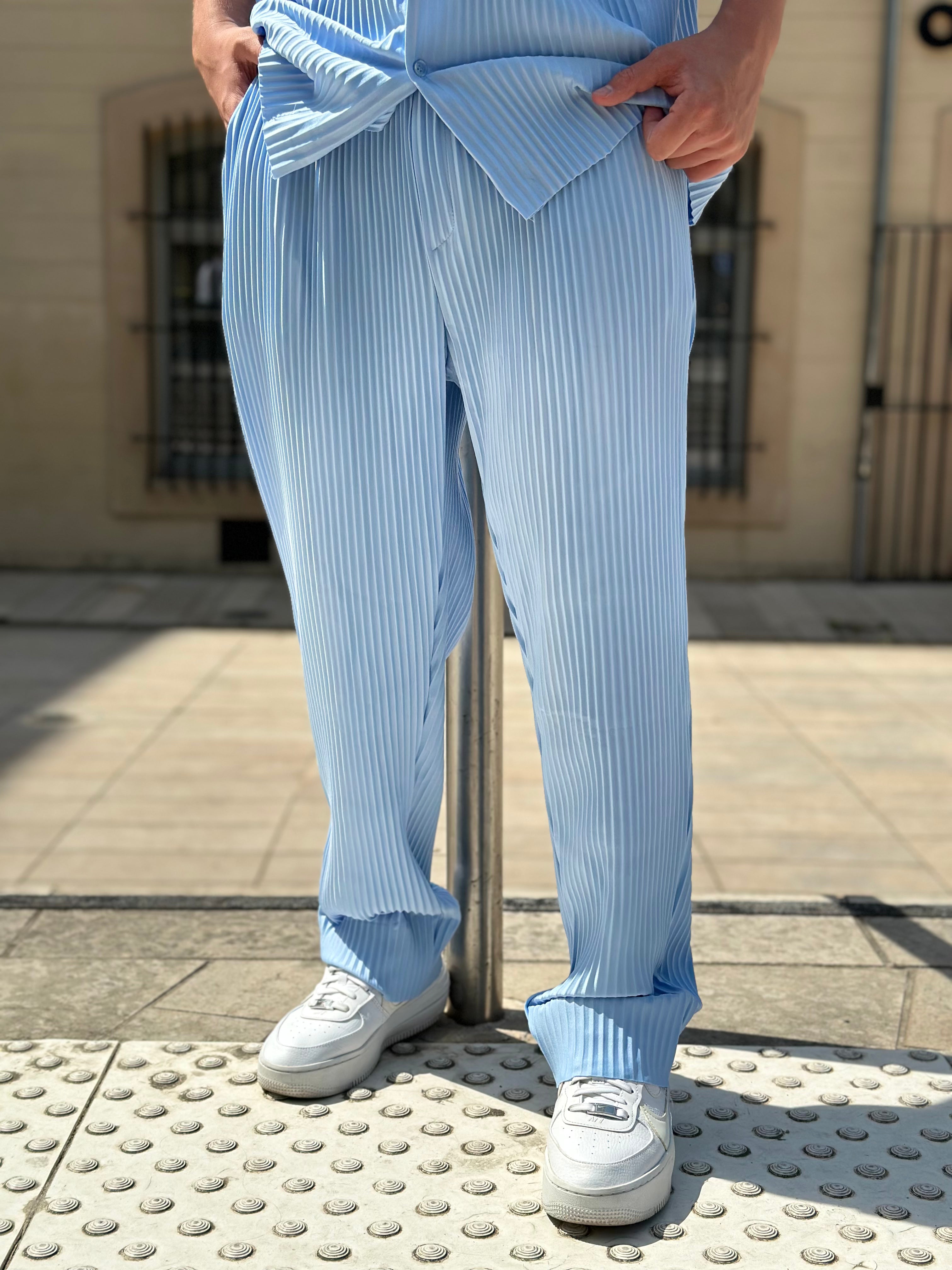 Ensemble Pablo Chemise pantalon Oversize Bleu