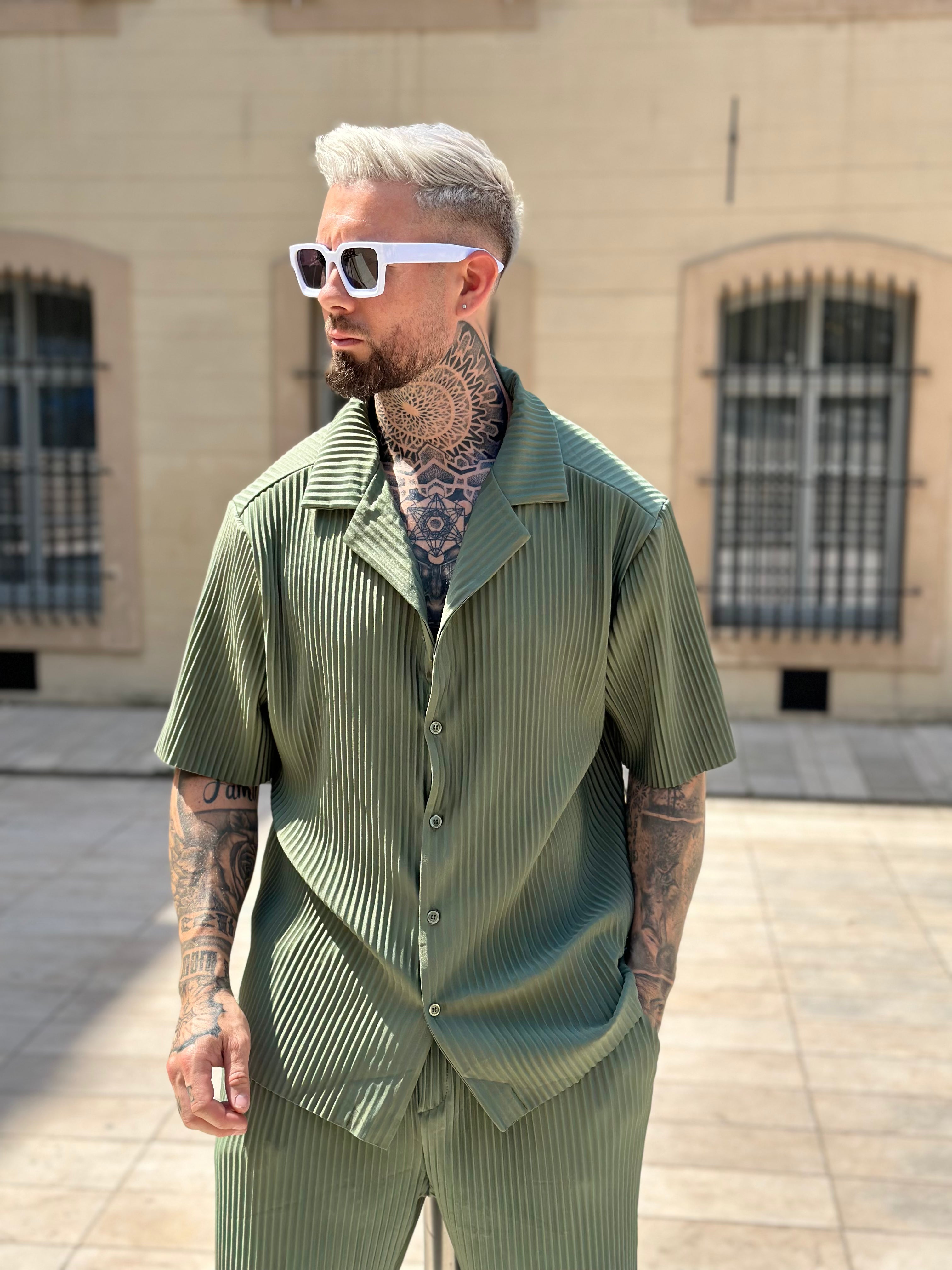 Ensemble Pablo Chemise pantalon Oversize Kaki