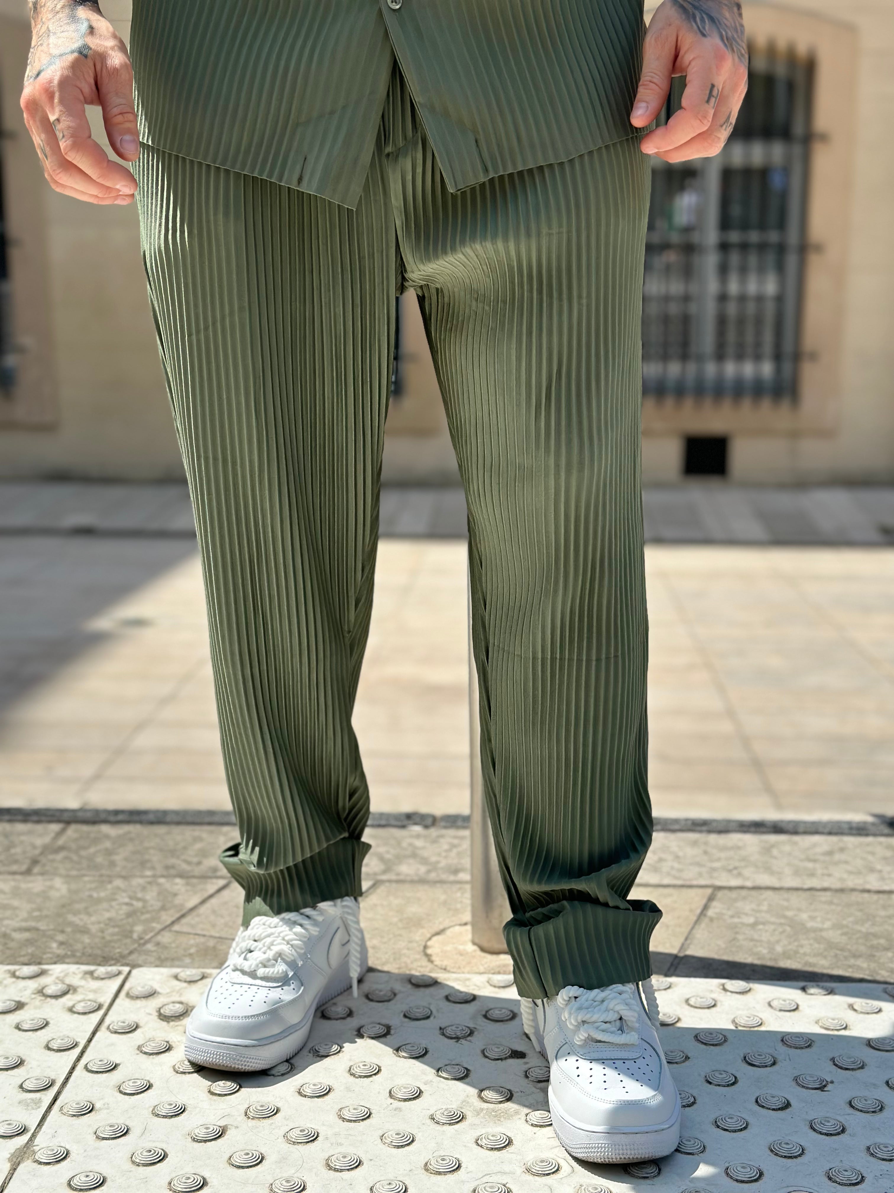 Ensemble Pablo Chemise pantalon Oversize Kaki