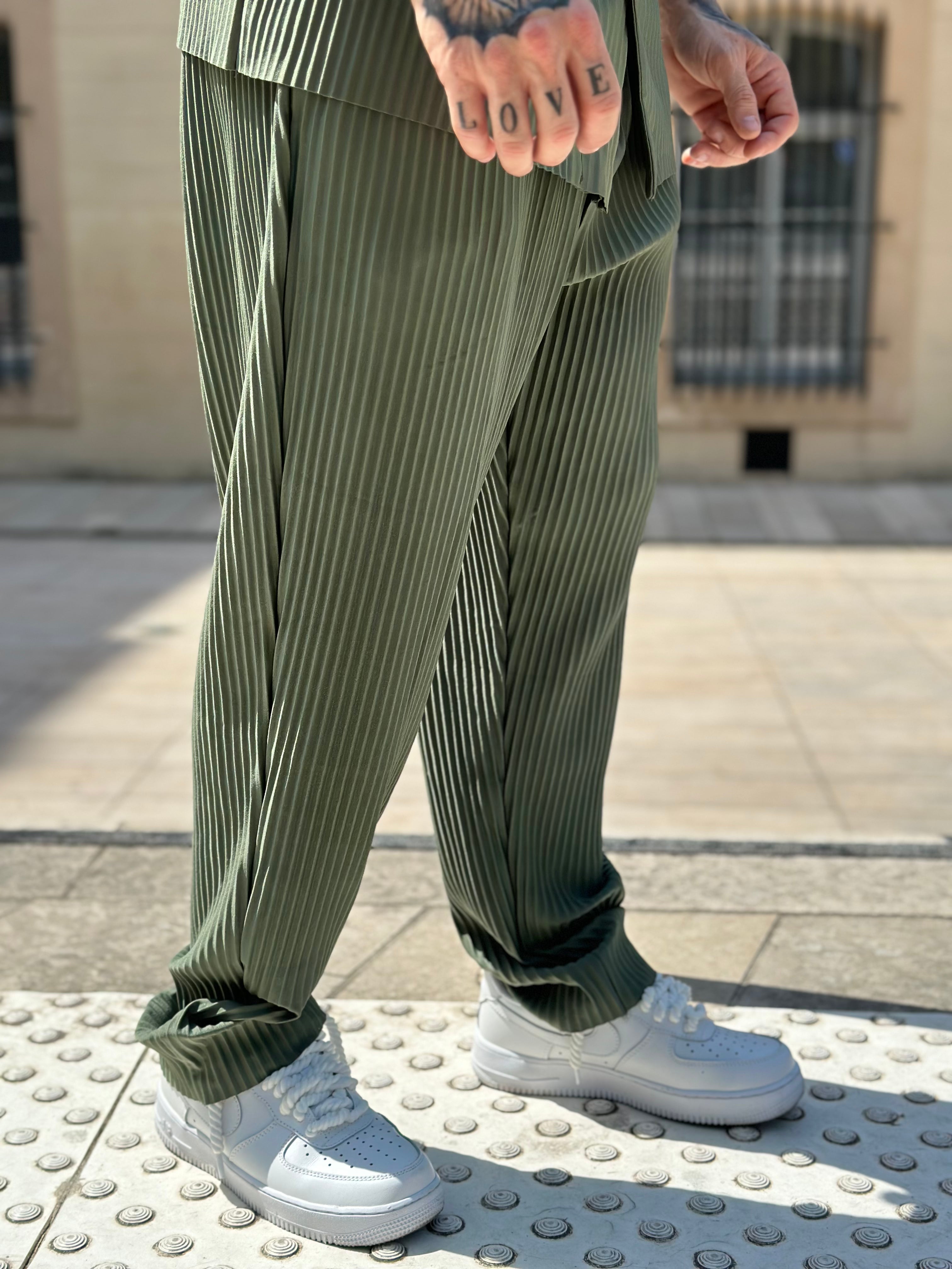 Ensemble Pablo Chemise pantalon Oversize Kaki