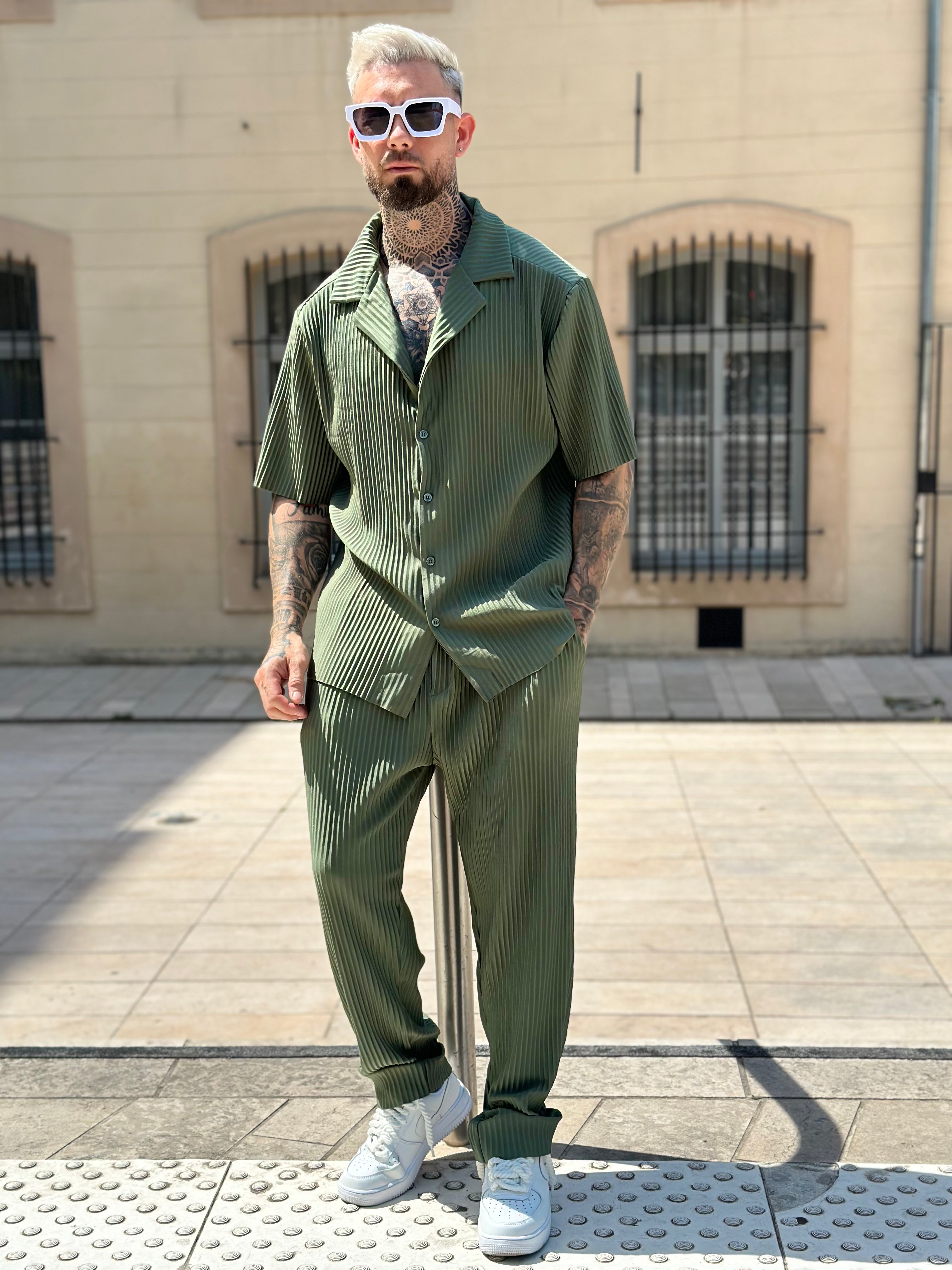 Ensemble Pablo Chemise pantalon Oversize Kaki